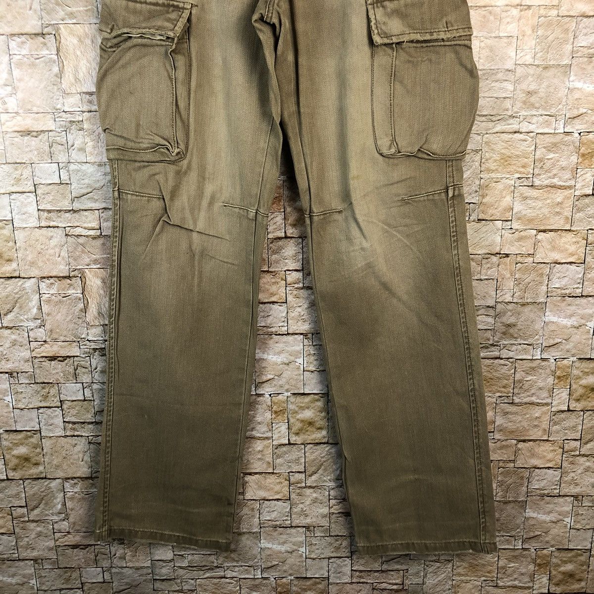 Japanese Brand Think Pink faded Cargo utility Multipocket Pants #A1160 Size US 29 - 6 Thumbnail