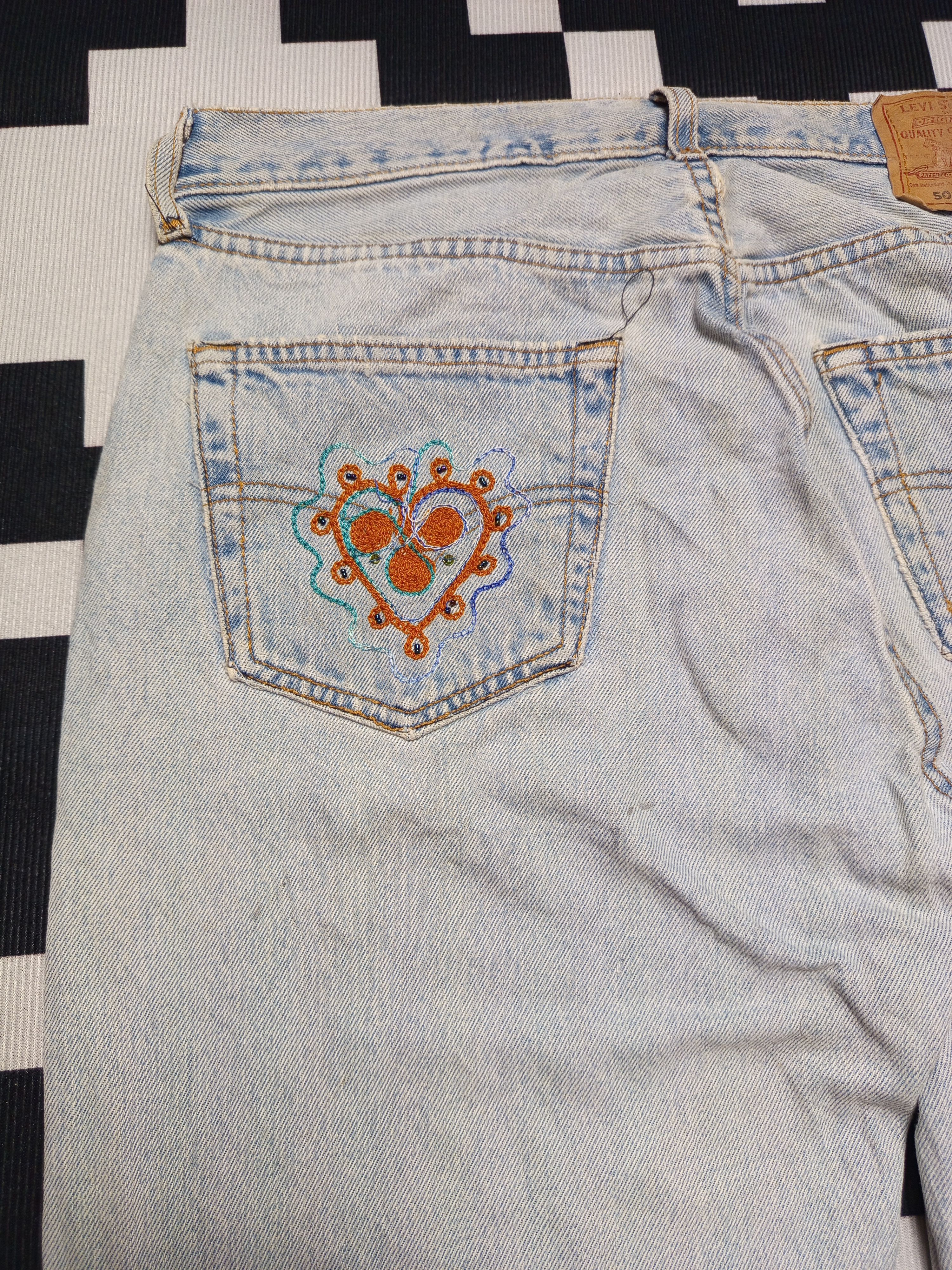 Hysteric Glamour × If Six Was Nine × Japanese Brand Vintage Levis 501 Custom Embroider Size US 32 / EU 48 - 12 Thumbnail