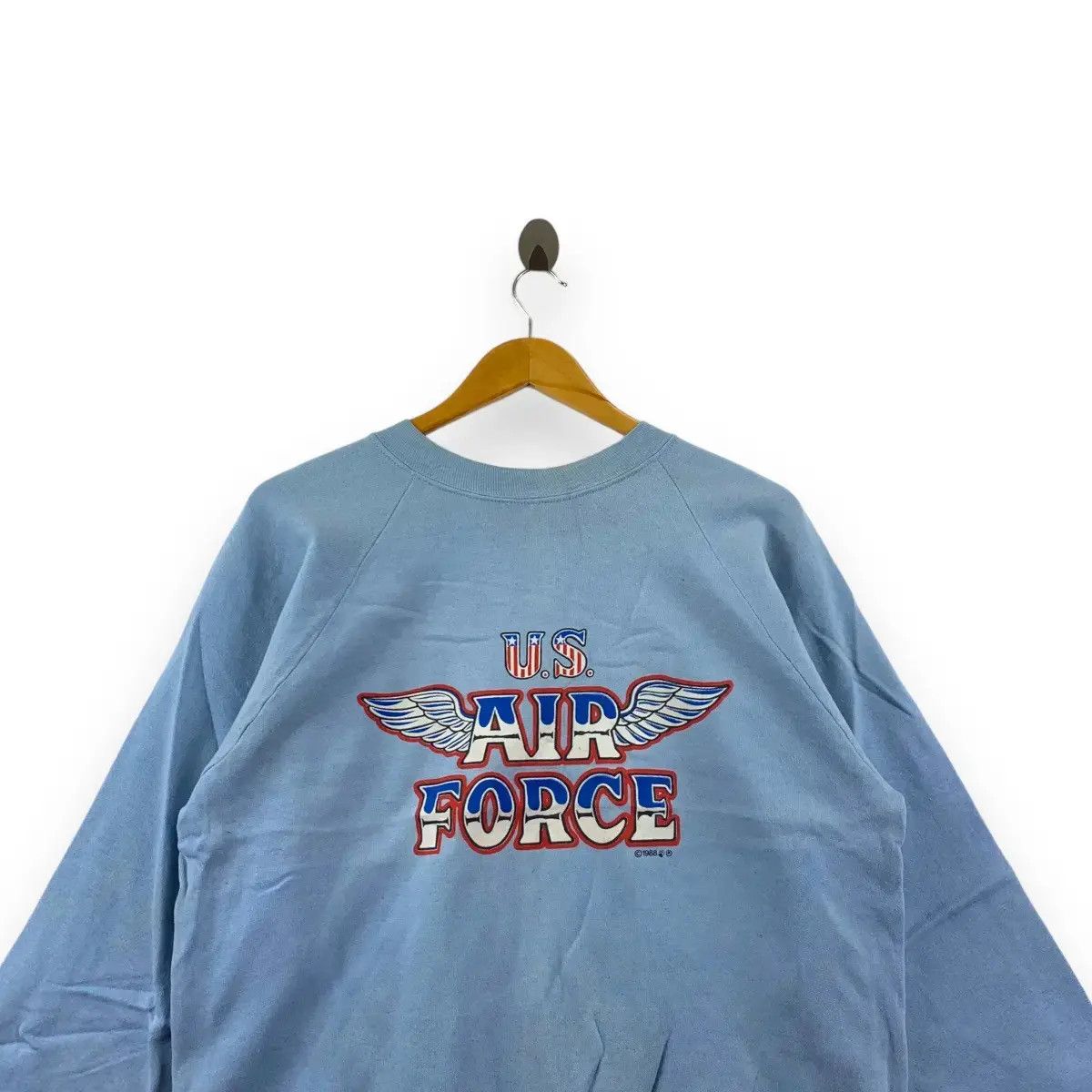 Vintage Vintage 1988 US AIR FORCE USAF Army Military Flag Sweatshirt Size US L / EU 52-54 / 3 - 2 Thumbnail