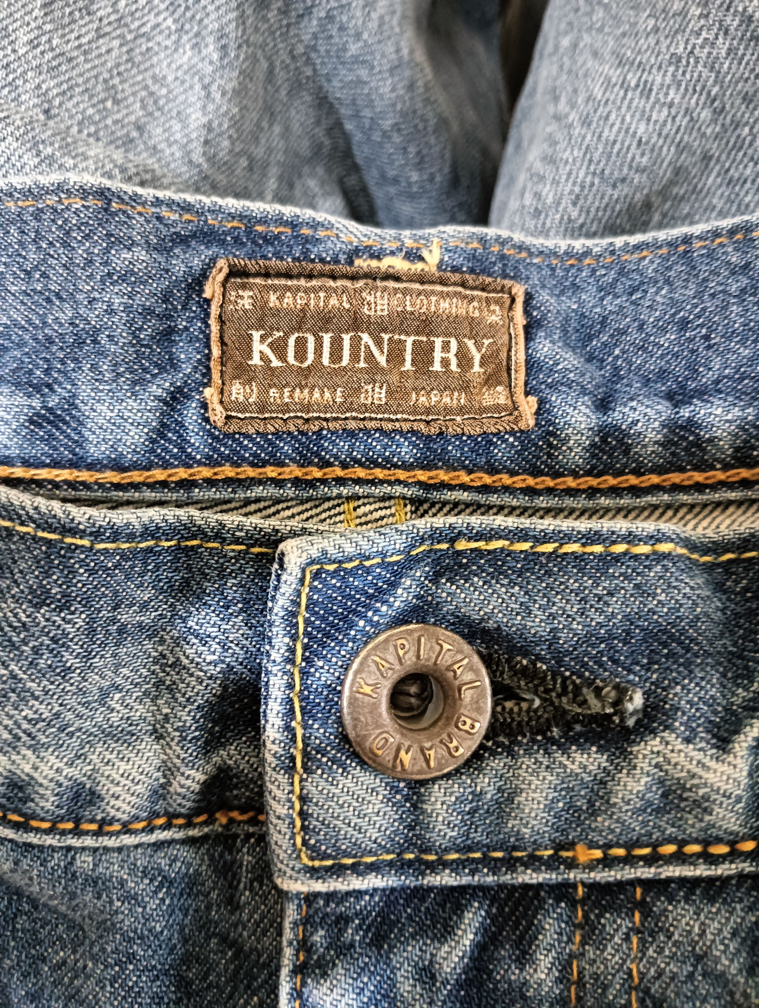 Kapital 14oz Bone Denim 5P Shorts Size US 38 / EU 54 - 4 Thumbnail