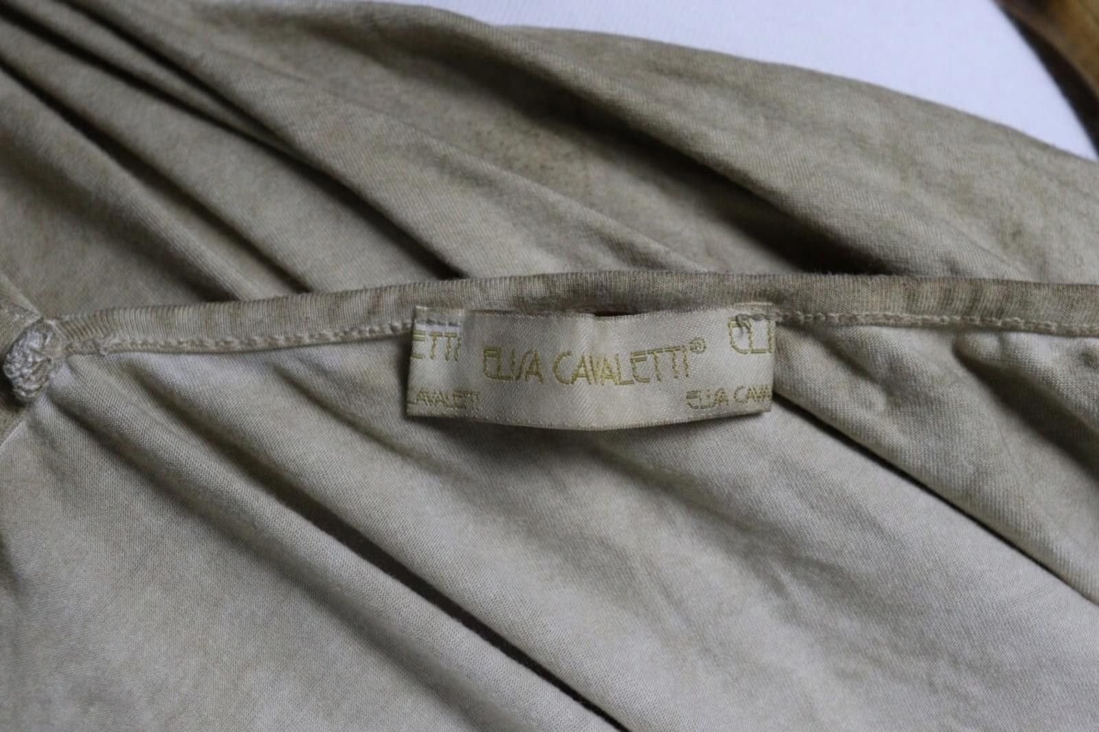 Designer Elisa Cavaletti Cream Viscose Boat Lace Trim Flip Dress Size M / US 6-8 / IT 42-44 - 9 Thumbnail