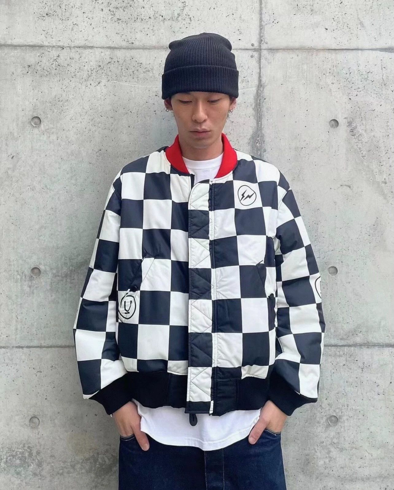 Undercover UNDERCOVER x Fragment HF Reversible Checkered MA-1 3 Size US L / EU 52-54 / 3 - 5 Thumbnail