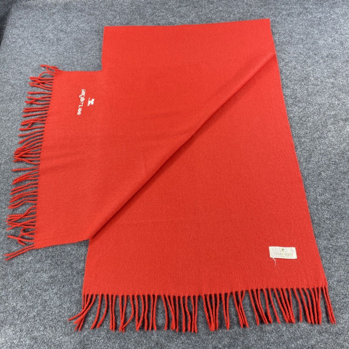Courreges × Vintage Courreges Scarf # Stole # Muffler # Neckwear # D665 Size ONE SIZE - 8 Thumbnail