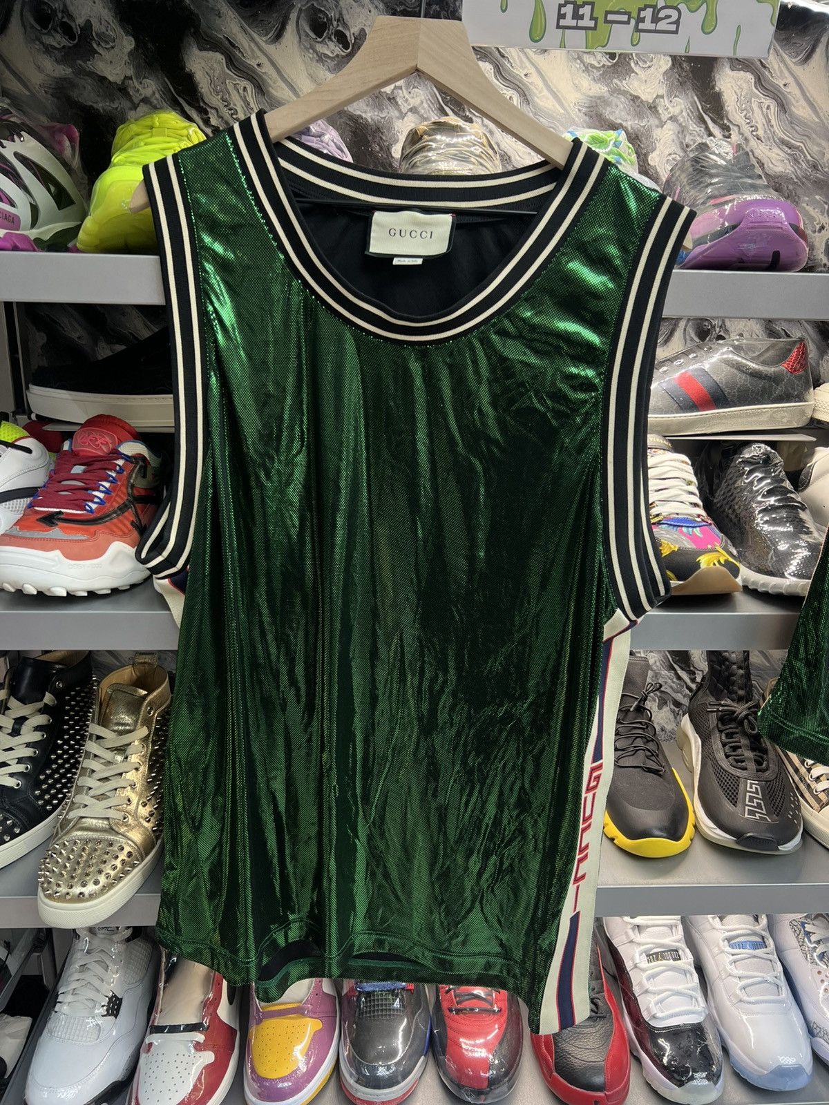 Gucci Gucci Green Basketball Track Suit Size US XL / EU 56 / 4 - 2 Thumbnail