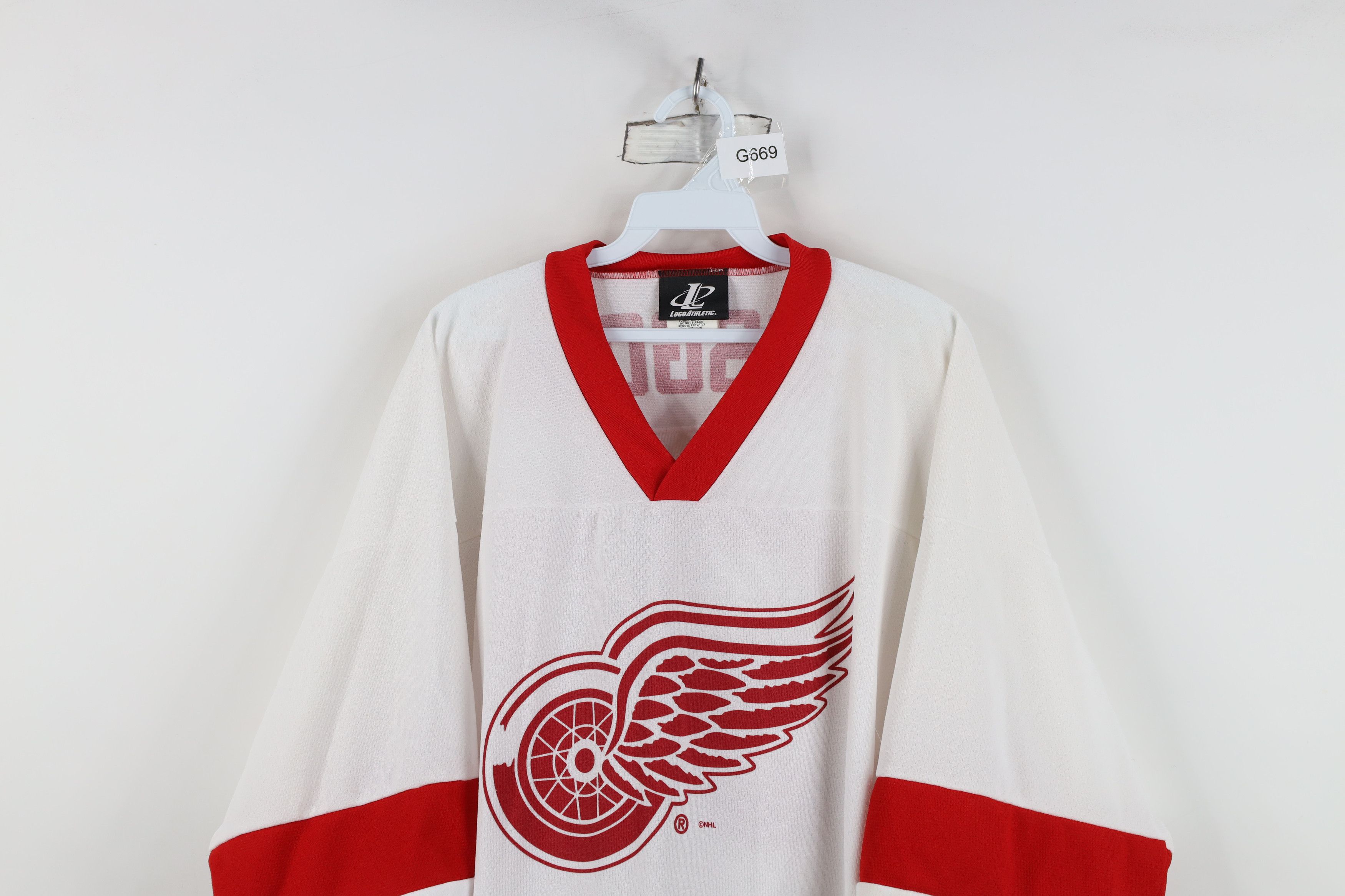 Vintage Vintage 90s Detroit Red Wings Hockey Jersey White #30 USA Size US XXL / EU 58 / 5 - 2 Thumbnail
