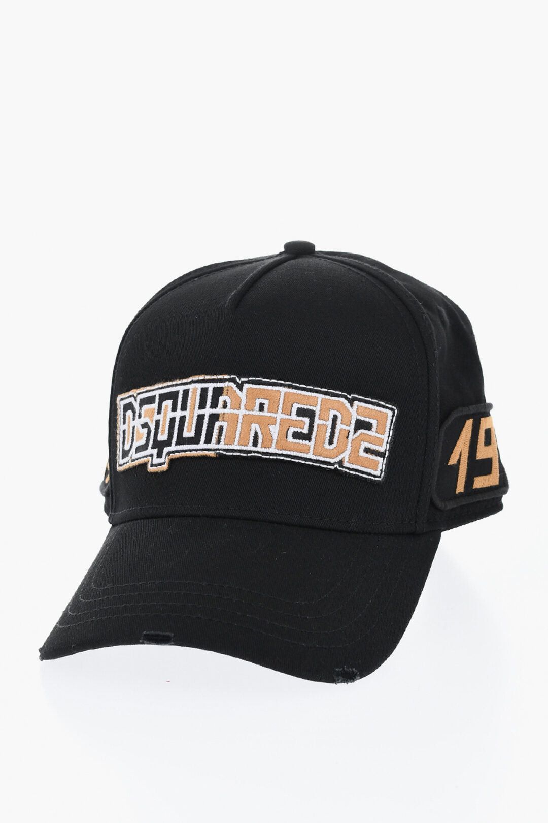 Dsquared2 Cotton Gabardine Baseball Cap with Patches Size ONE SIZE - 1 Thumbnail