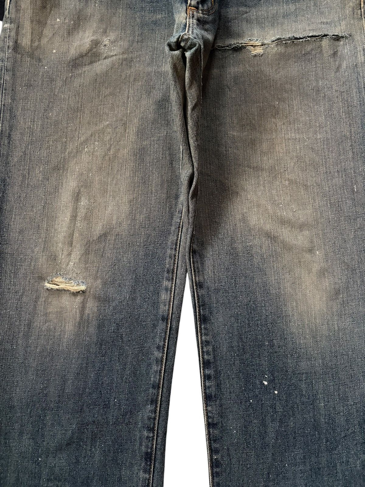 Wrangler Vintage 90s Wrangler Painted Distressed Baggy Jeans Size US 32 / EU 48 - 3 Thumbnail
