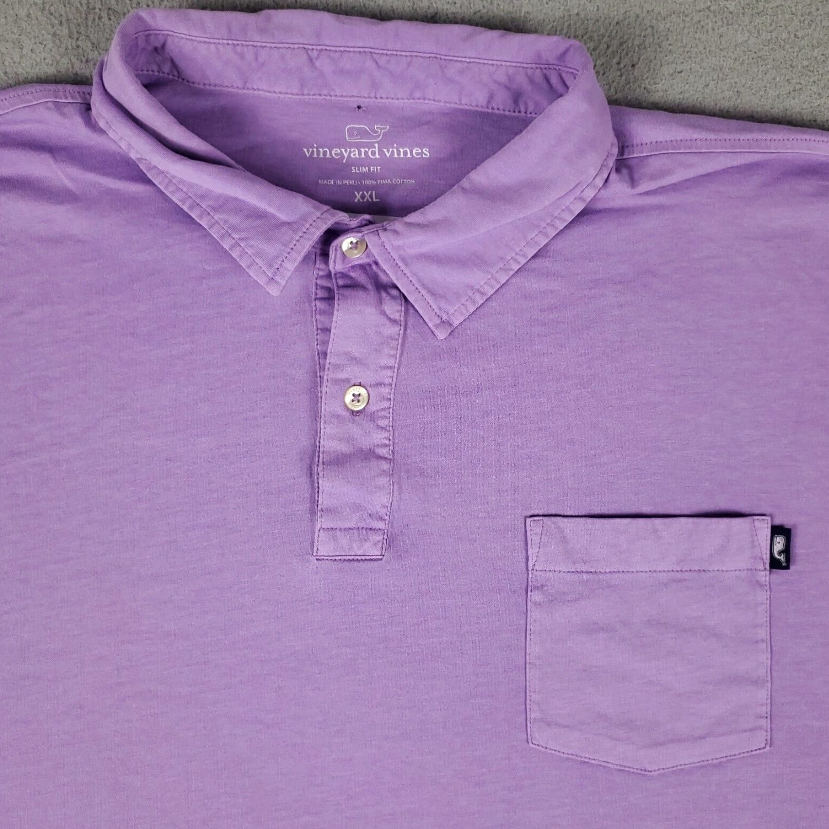 Vineyard Vines VINEYARD VINES Polo Shirt Mens 2XL Purple Casual Short Sleeve Preppy Sports Size US XXL / EU 58 / 5 - 2 Thumbnail