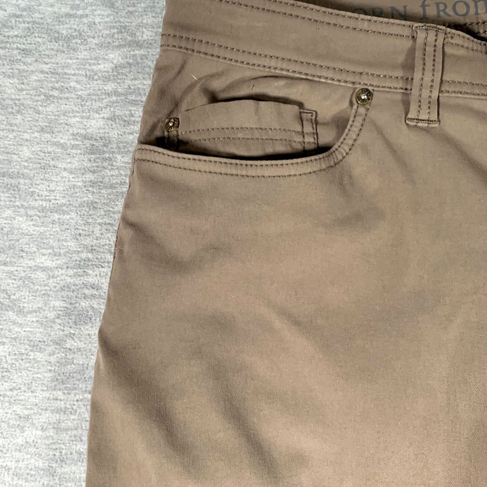 Prana prAna Pants Mens 34 Brown 36x31 Slim Fit Stretch Pocket Chino Casual Outdoor Size US 34 / EU 50 - 7 Thumbnail
