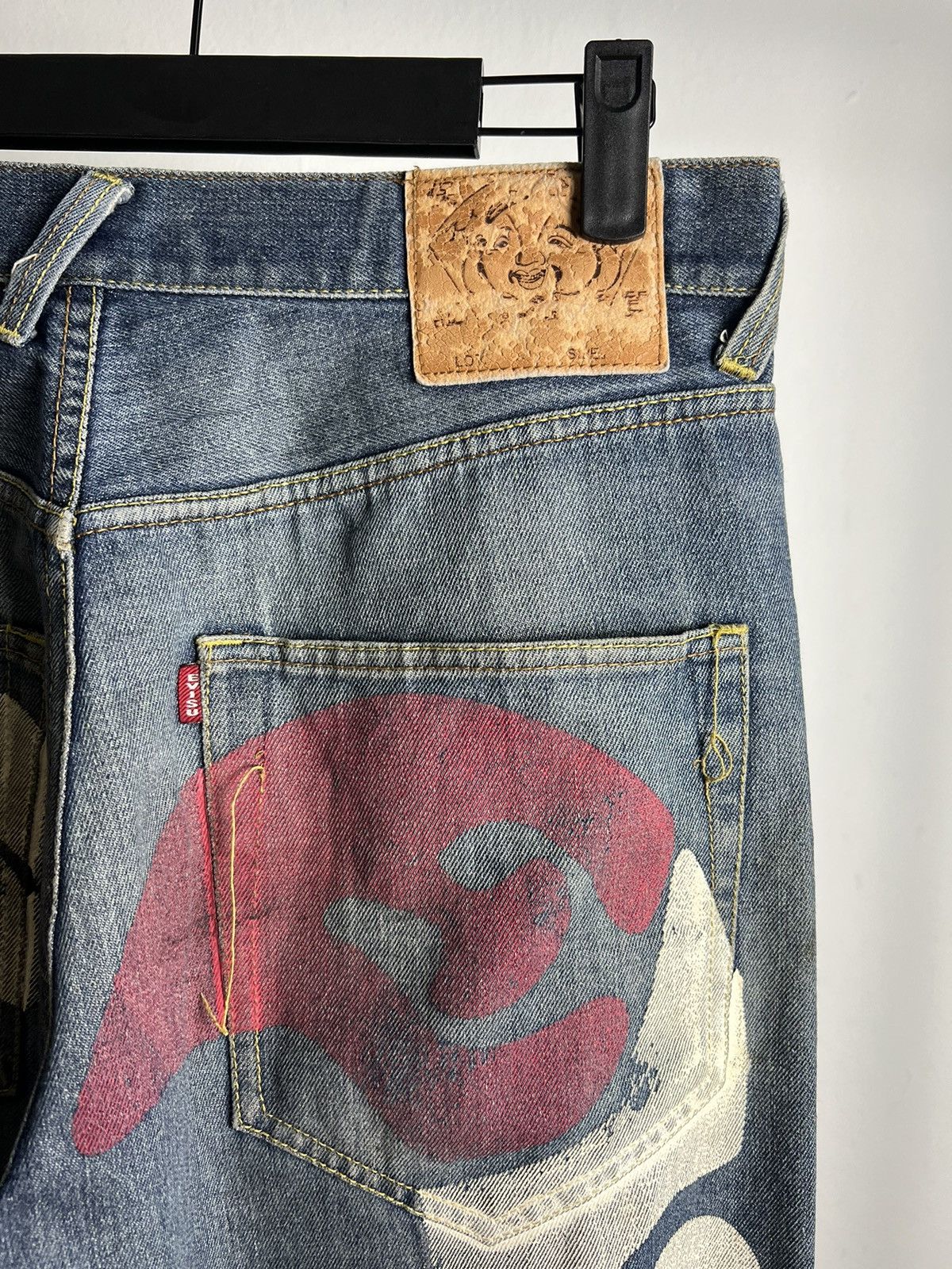 If Six Was Nine × Vintage Vintage Evisu Daicock "Mighty Evisu" Denim Size US 30 / EU 46 - 2 Thumbnail