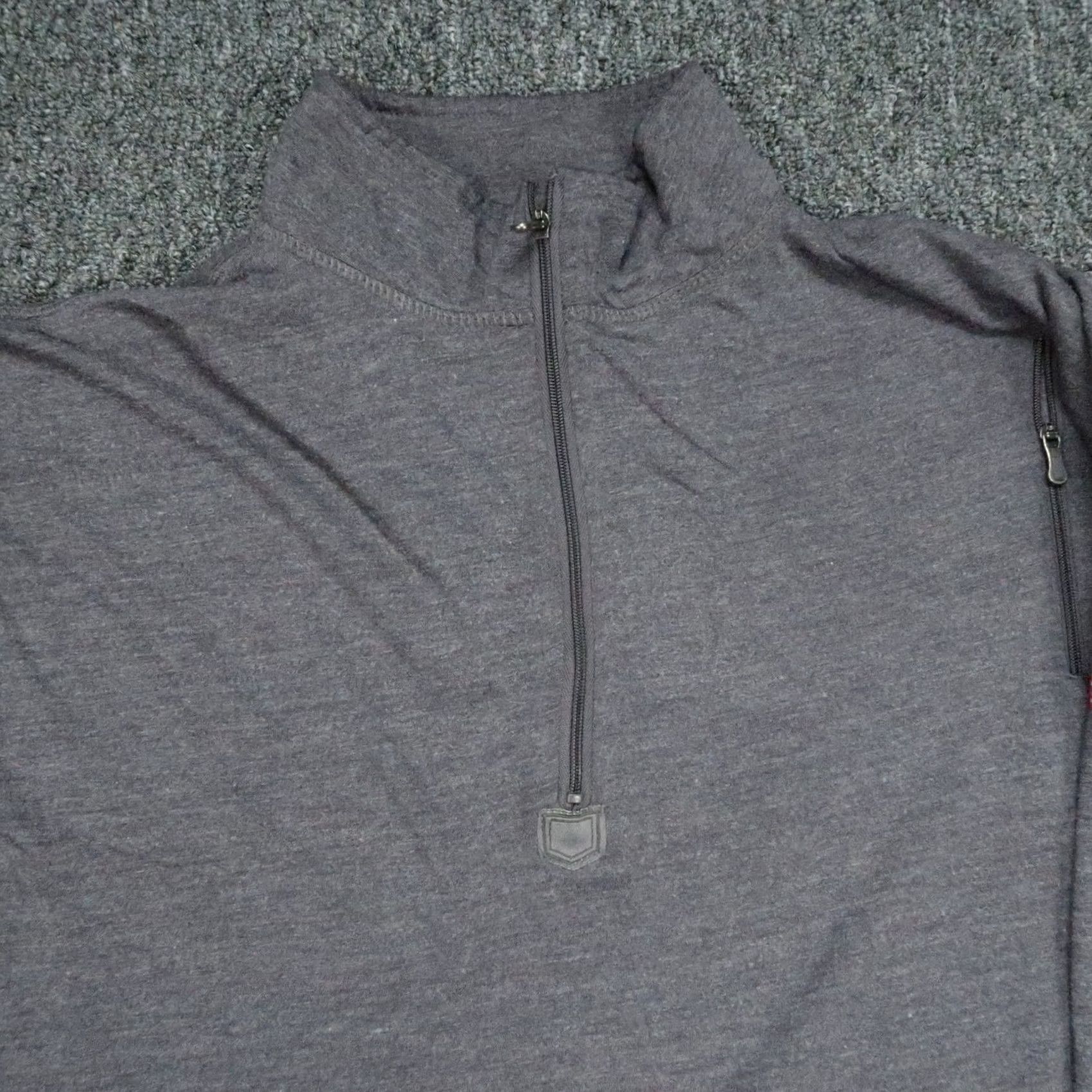Vintage SCOTTeVEST Vest Mens XL Gray Pullover Quarter Zip Travel Pocket Mock Neck Size US XL / EU 56 / 4 - 2 Thumbnail