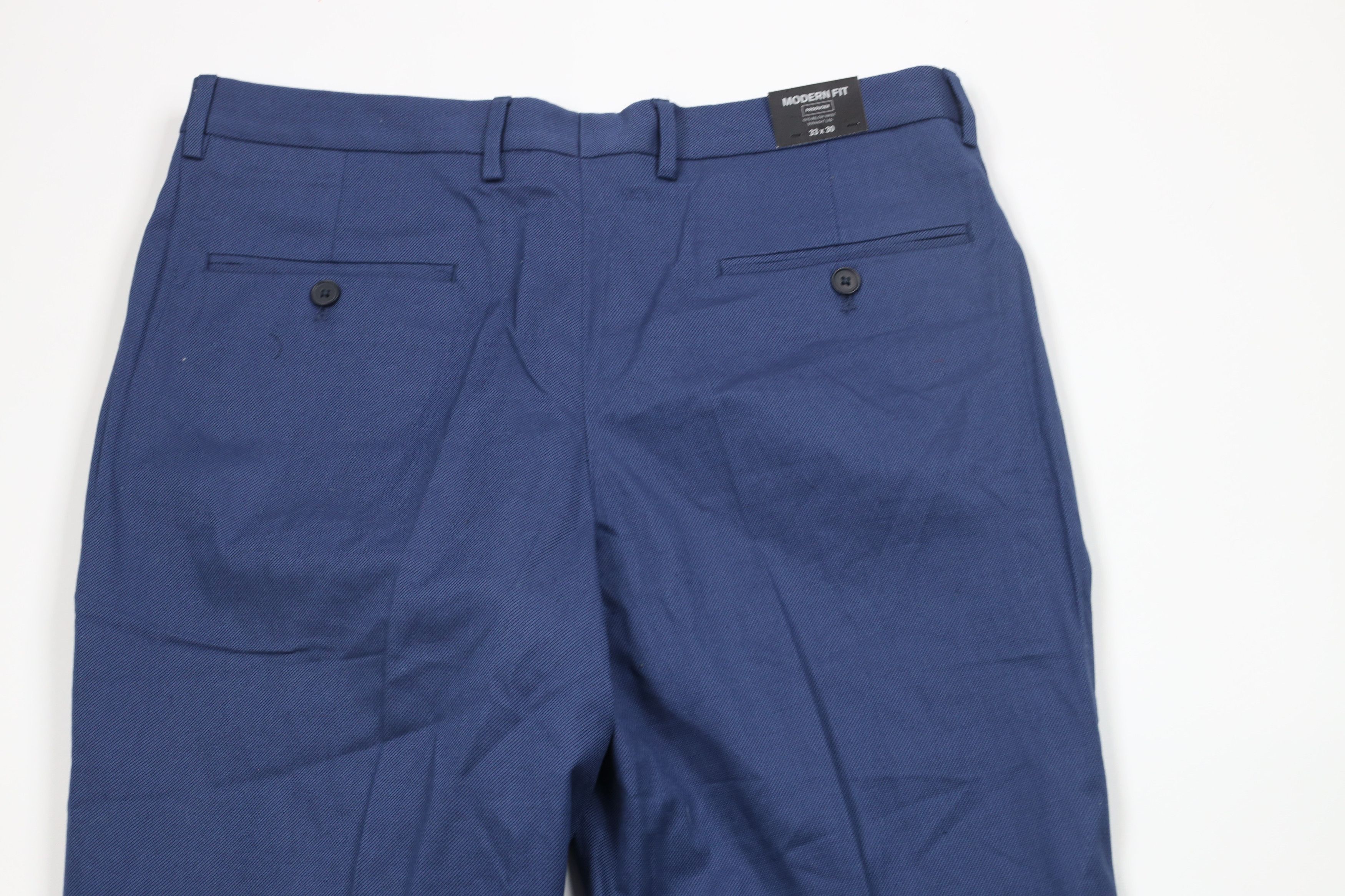 Express × Vintage New Express Producer Straight Leg Chino Pants Trousers Blue Size US 33 - 10 Thumbnail
