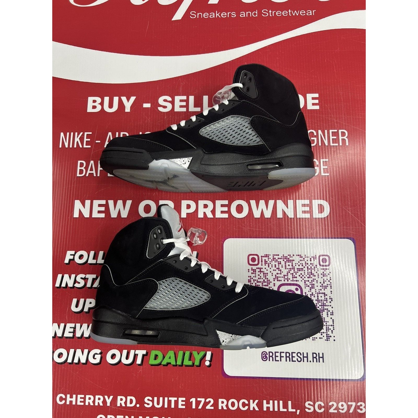 Jordan Brand Air Jordan 5 Black Metallic Reimagined Size 11 HF3975-001 Size US 11 / EU 44 - 6 Thumbnail