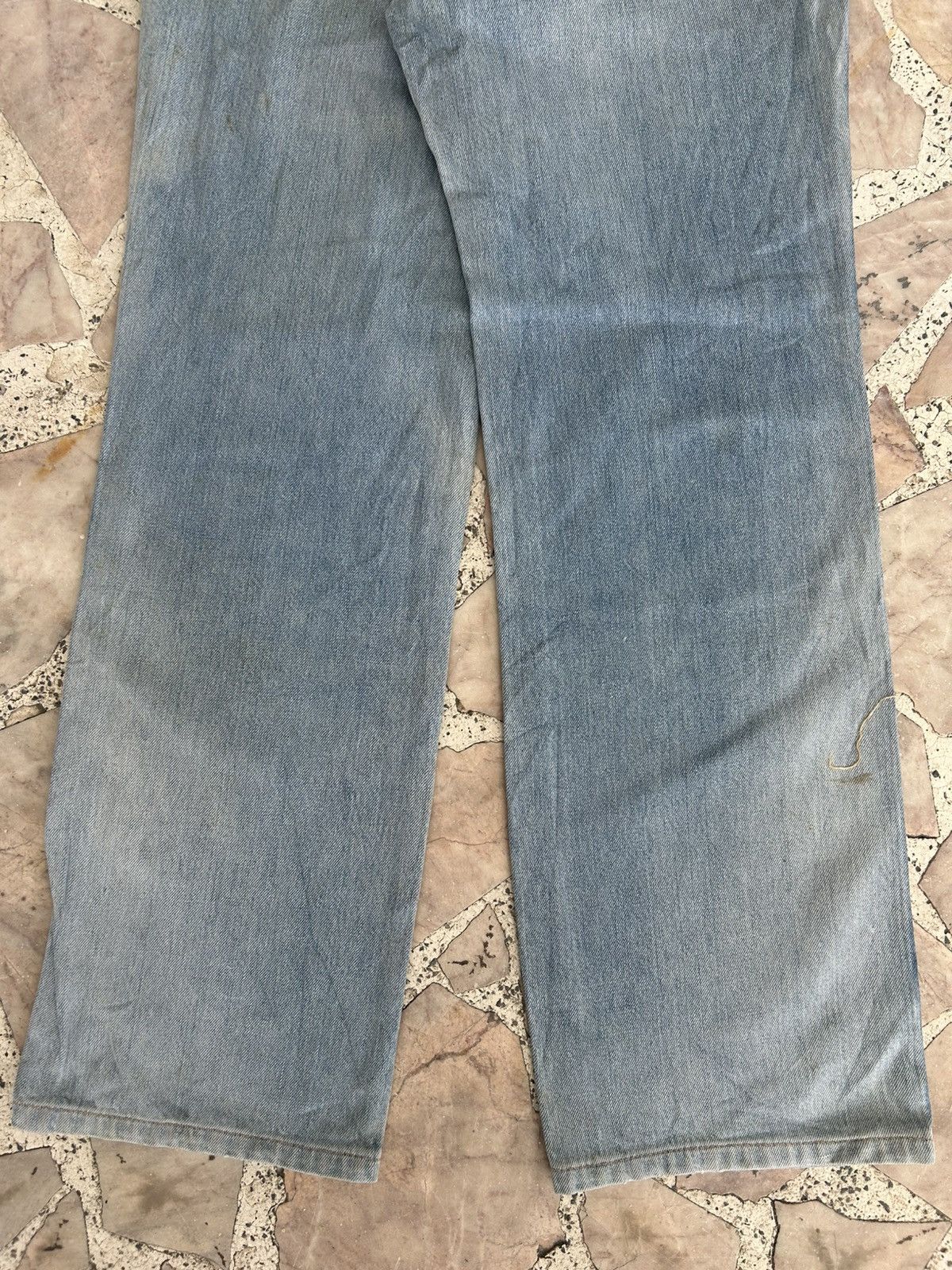 Fruit Of The Loom FOTL Japan Vintage Blue Denim Jeans Size US 33 - 7 Thumbnail