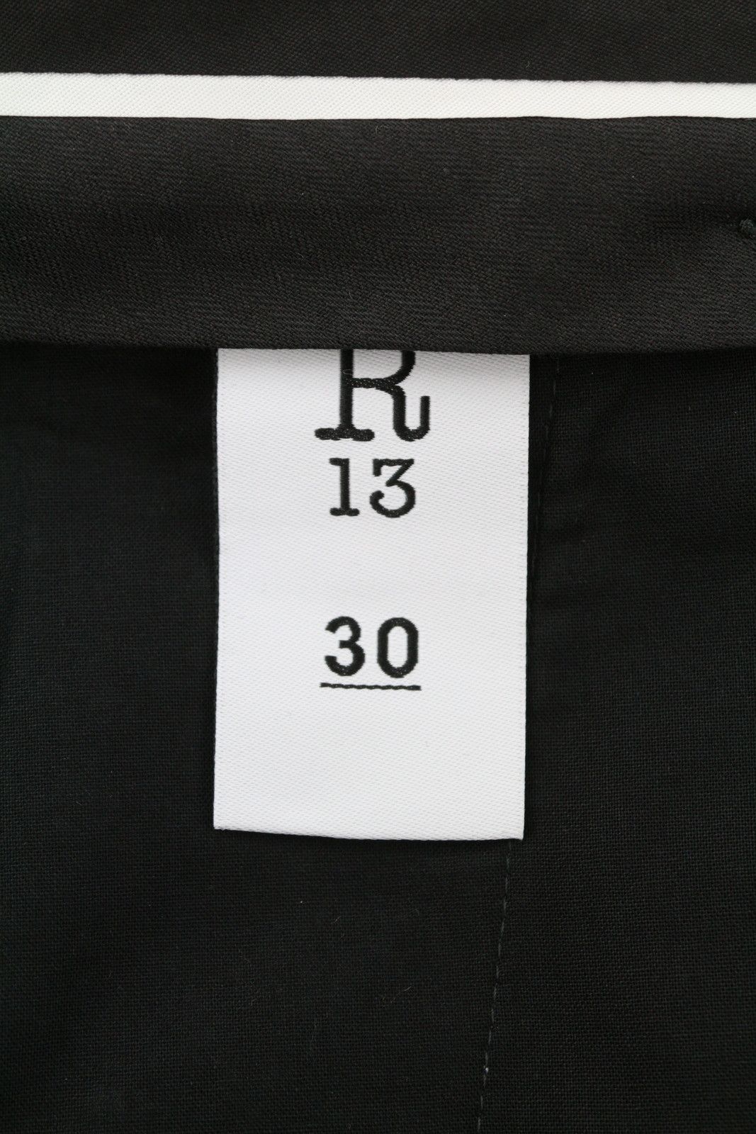R13 BOY FLARE TUXEDO 30 Hearts Black Trousers 88916 Size 30" / US 8 / IT 44 - 8 Thumbnail