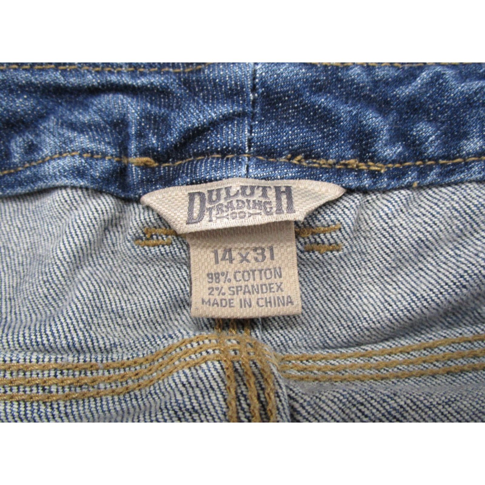 Doublet Duluth Jeans Womens Blue Double Knee Flex Denim Carpenter Size 14x31尺 Size 36" / US 14 / IT 50 - 4 Thumbnail
