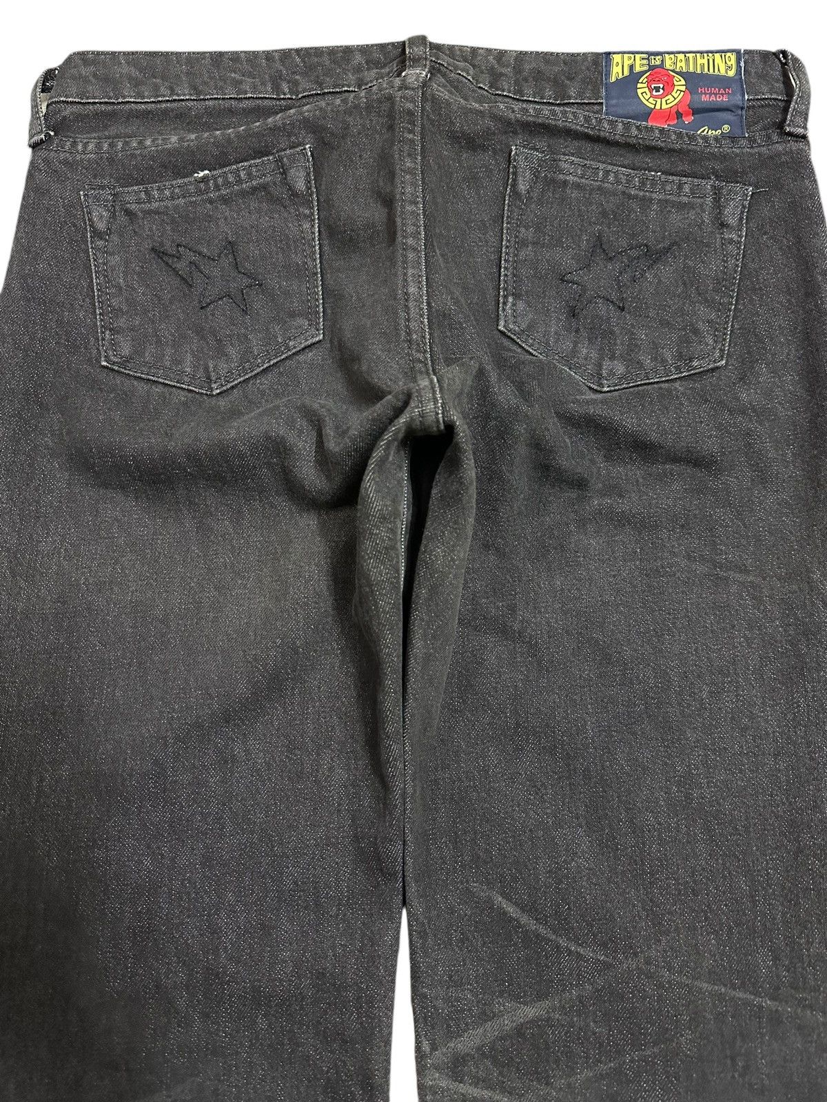 Bape Japan Bathing Ape Bape Star Faded Wash Style Jeans Size US 30 / EU 46 - 3 Thumbnail