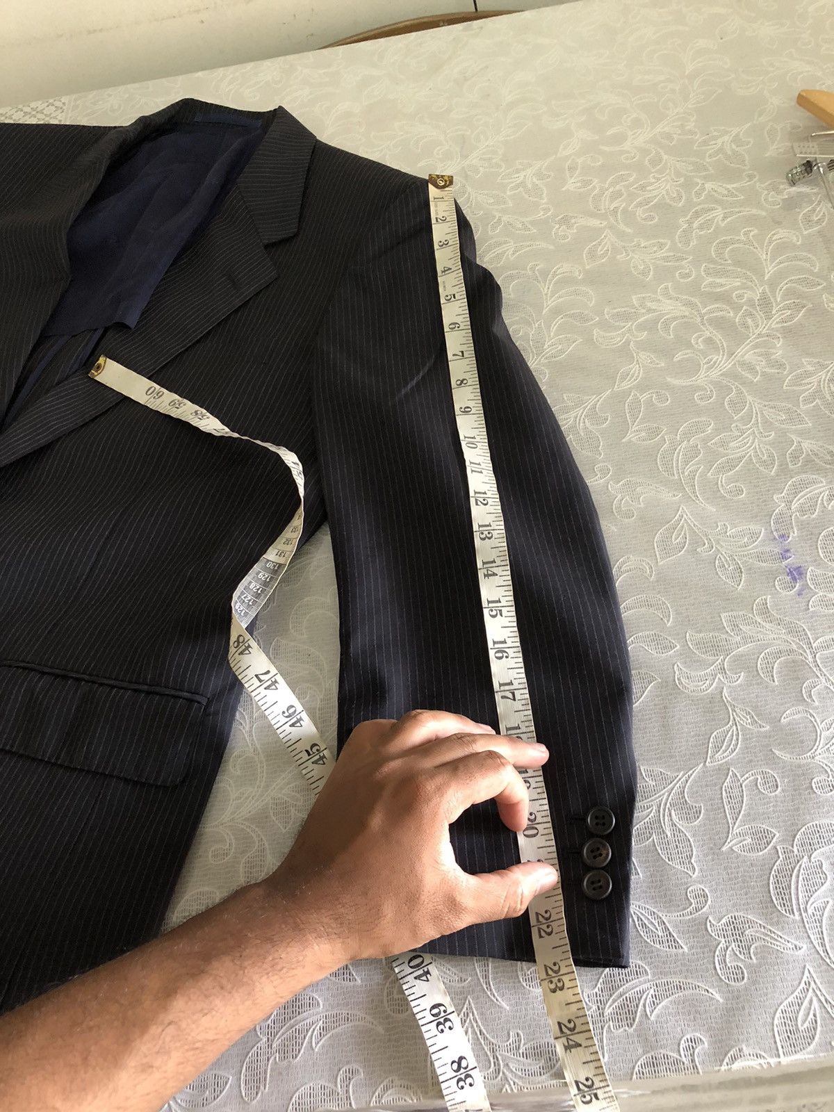 Yves Saint Laurent Yves Saint Laurent Strip Single Breasted Blazer Size US L / EU 52-54 / 3 - 21 Thumbnail