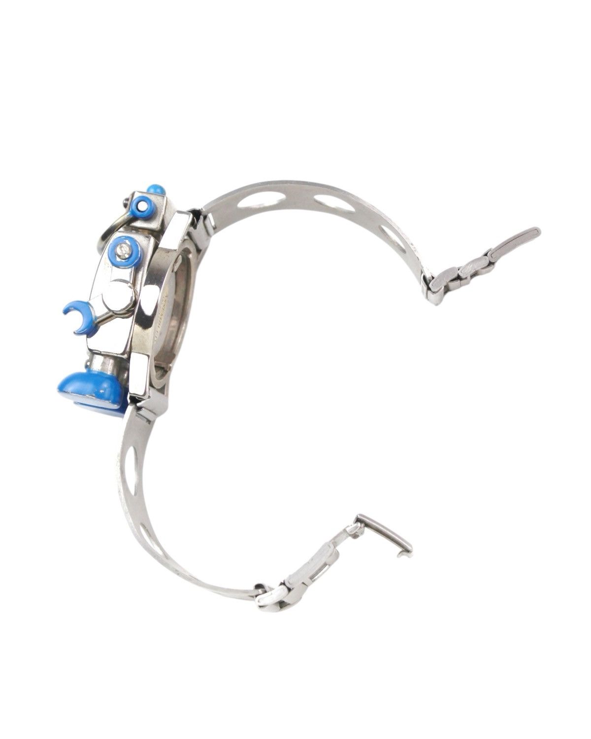 Hysteric Glamour 2000S DIP:U DETACHABLE ROBOT BLUEBOT ON STEEL CUFF WATCH Size ONE SIZE - 6 Thumbnail