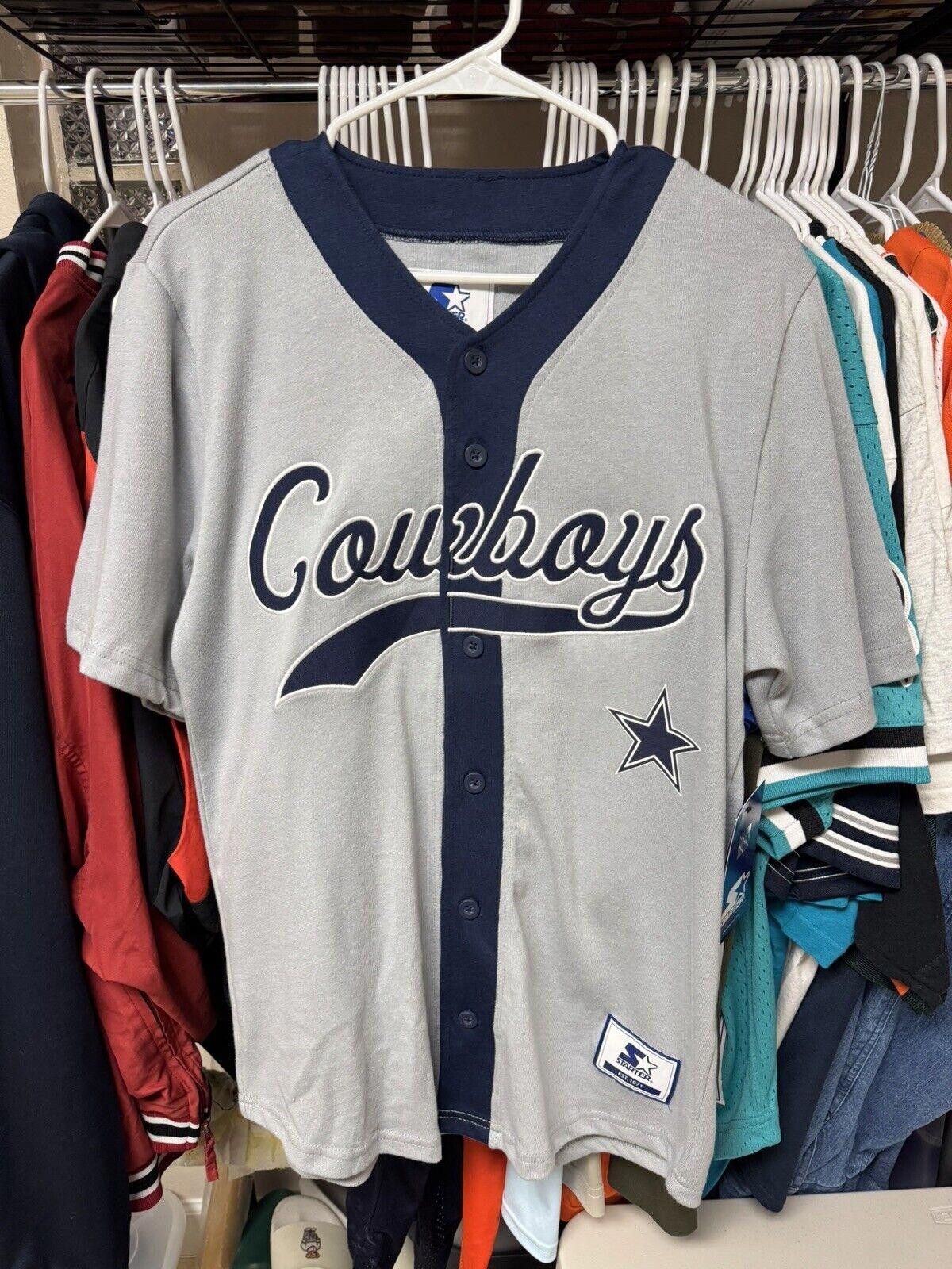 NFL × Starter Starter Dallas Cowboys Baseball Jersey Size Men’s X-Large Size US XL / EU 56 / 4 - 1 Thumbnail