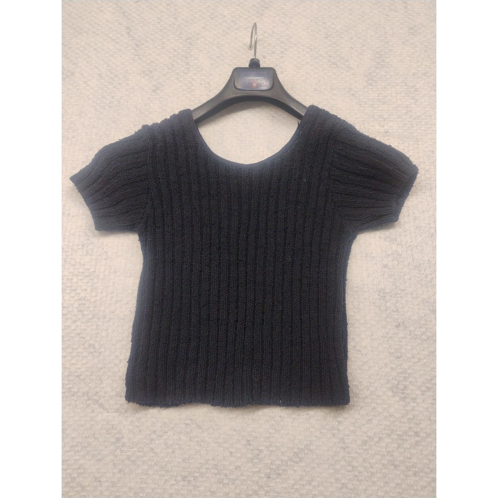 Other Absolutely By Creative Cotton Black Ribbed Knit XS Sweater Size XS / US 0-2 / IT 36-38 - 1 Thumbnail