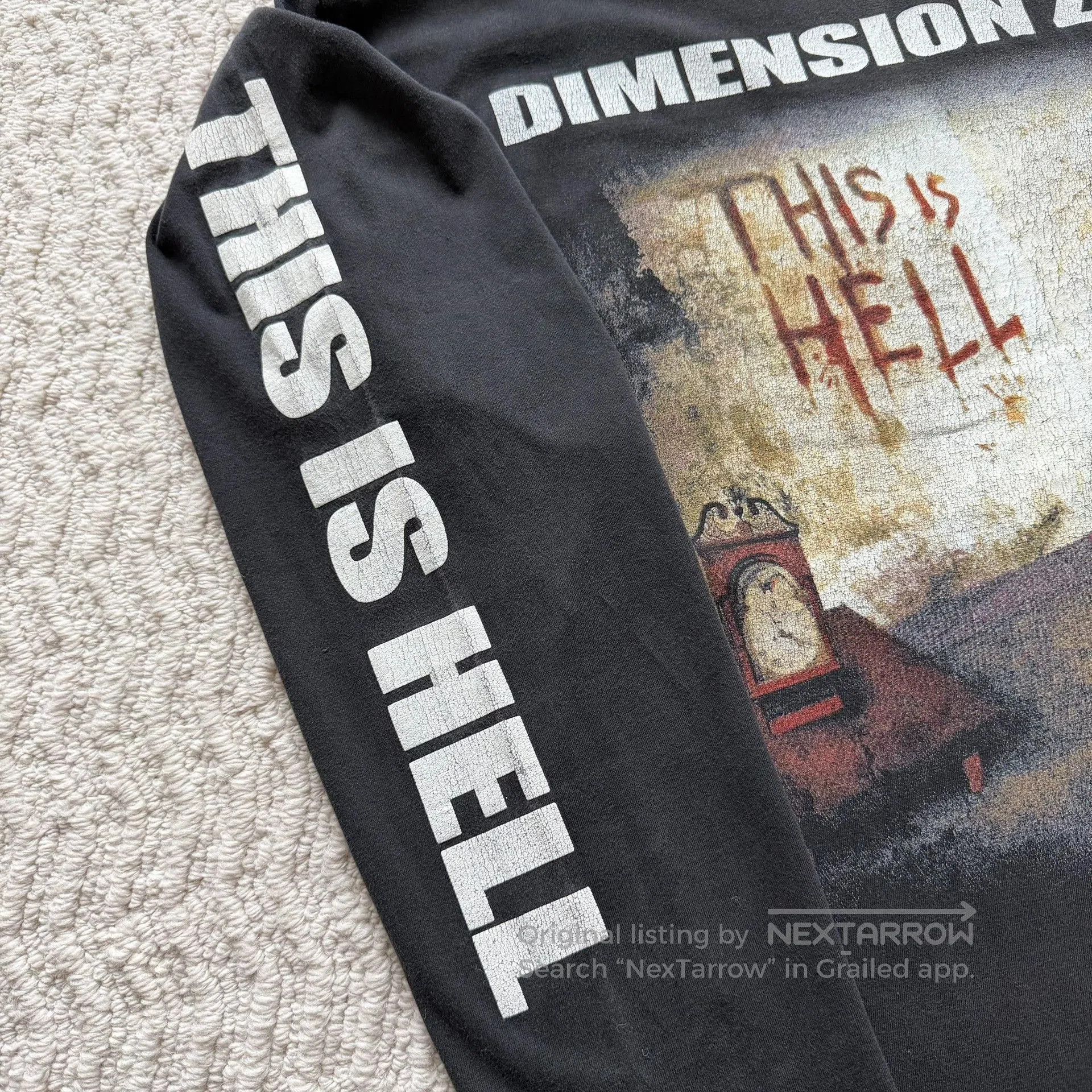 Vintage Vintage Dimension Zero This Is Hell Longsleeve. Size US L / EU 52-54 / 3 - 6 Thumbnail