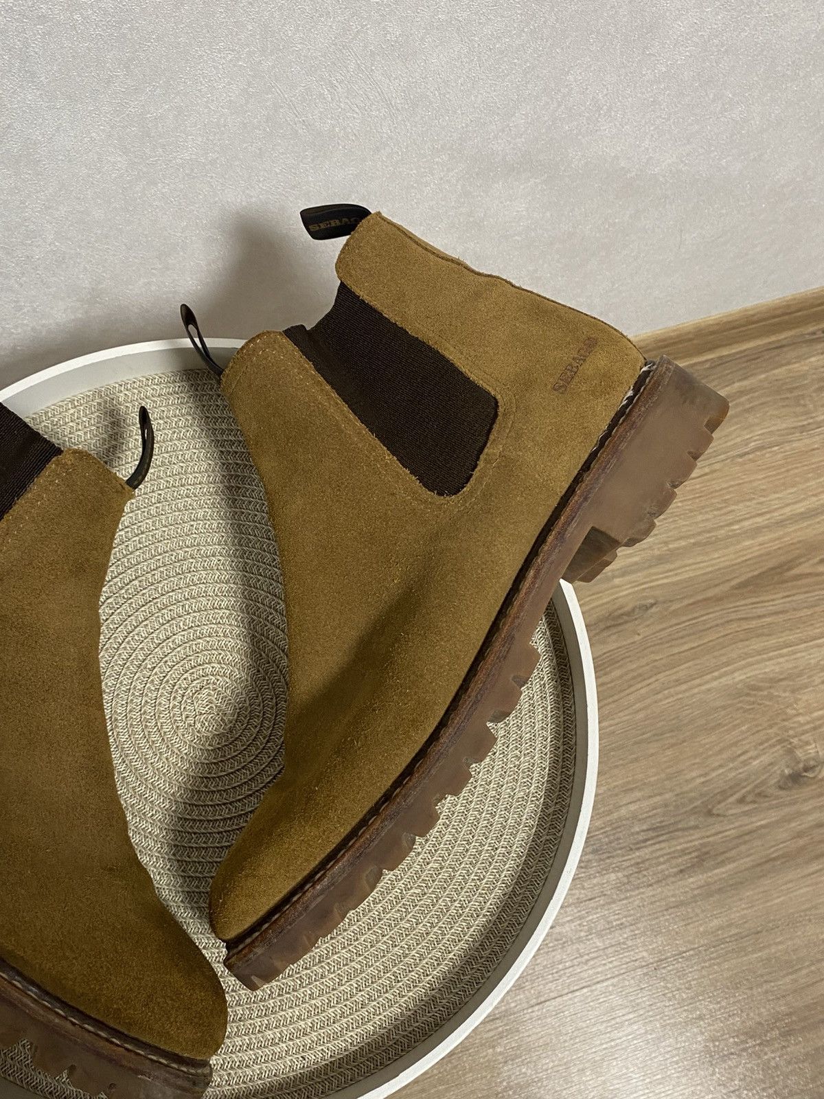 Sebago Sebago Brown Suede Chelsea Boots Size: 45 Size US 12 / EU 45 - 4 Thumbnail