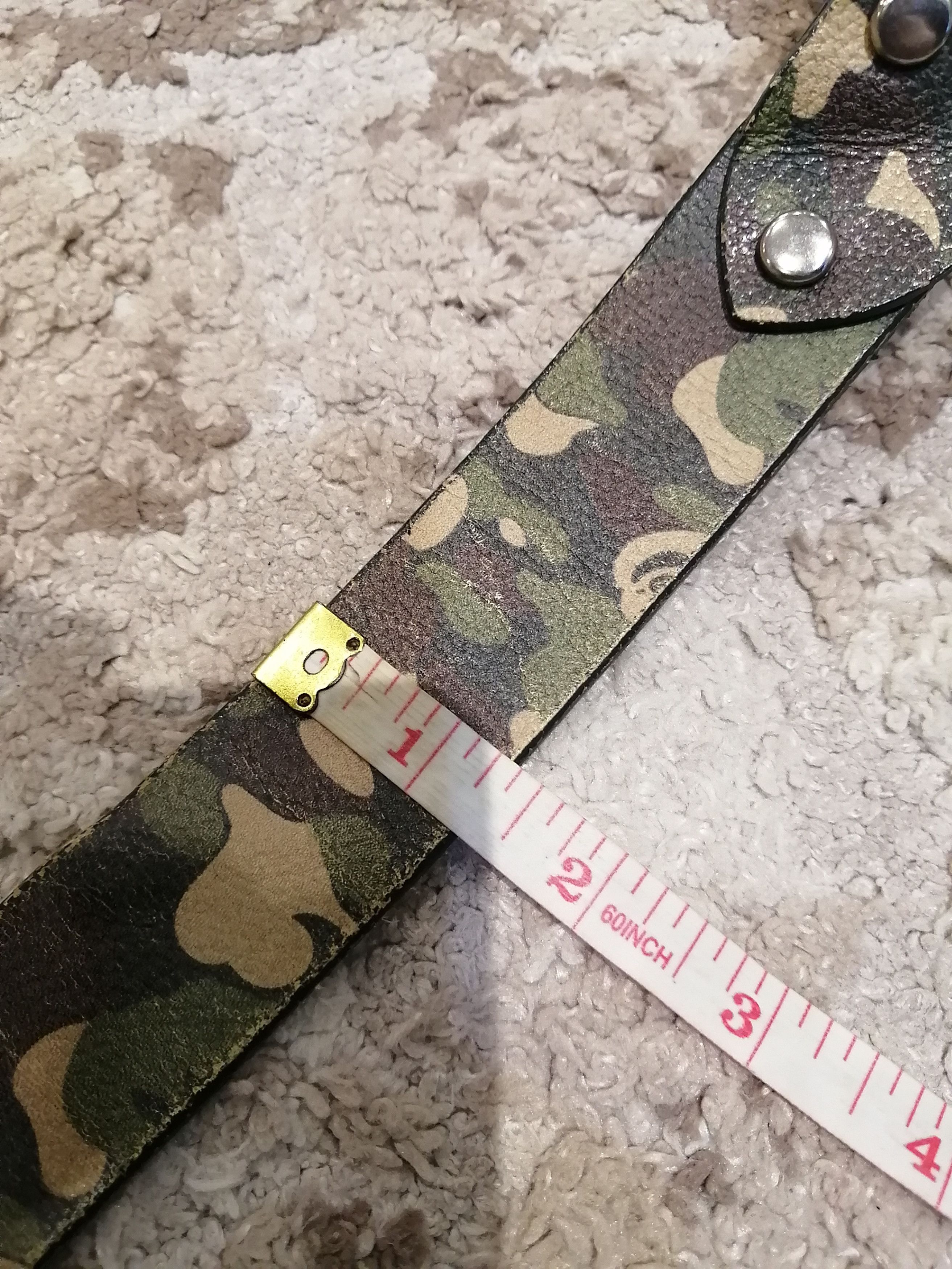 Bape APEE Camo Leather Belt Size ONE SIZE - 14 Thumbnail
