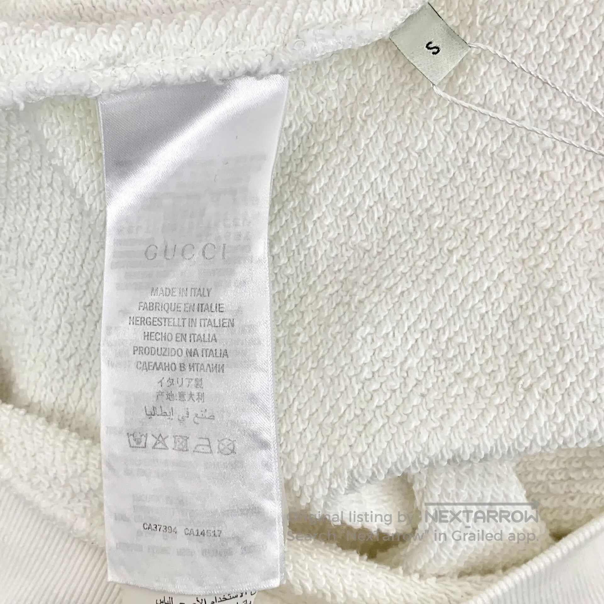 Gucci Guicci White Tennis Racket Letter Embroidered Cotton Round Size US S / EU 44-46 / 1 - 7 Thumbnail