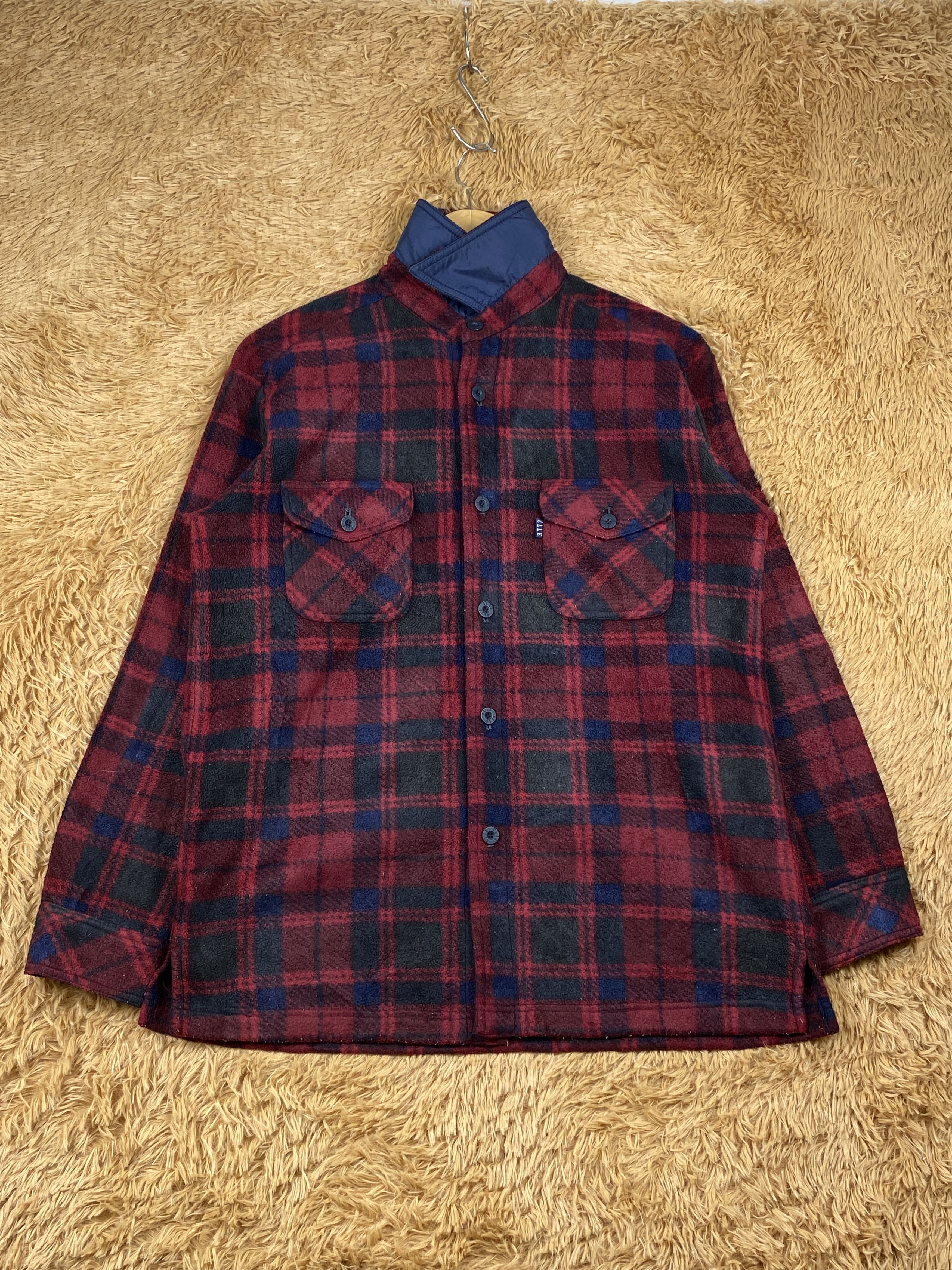 Vintage Vintage Elle Sport Flannel Jacket J0673 Size US S / EU 44-46 / 1 - 1 Thumbnail