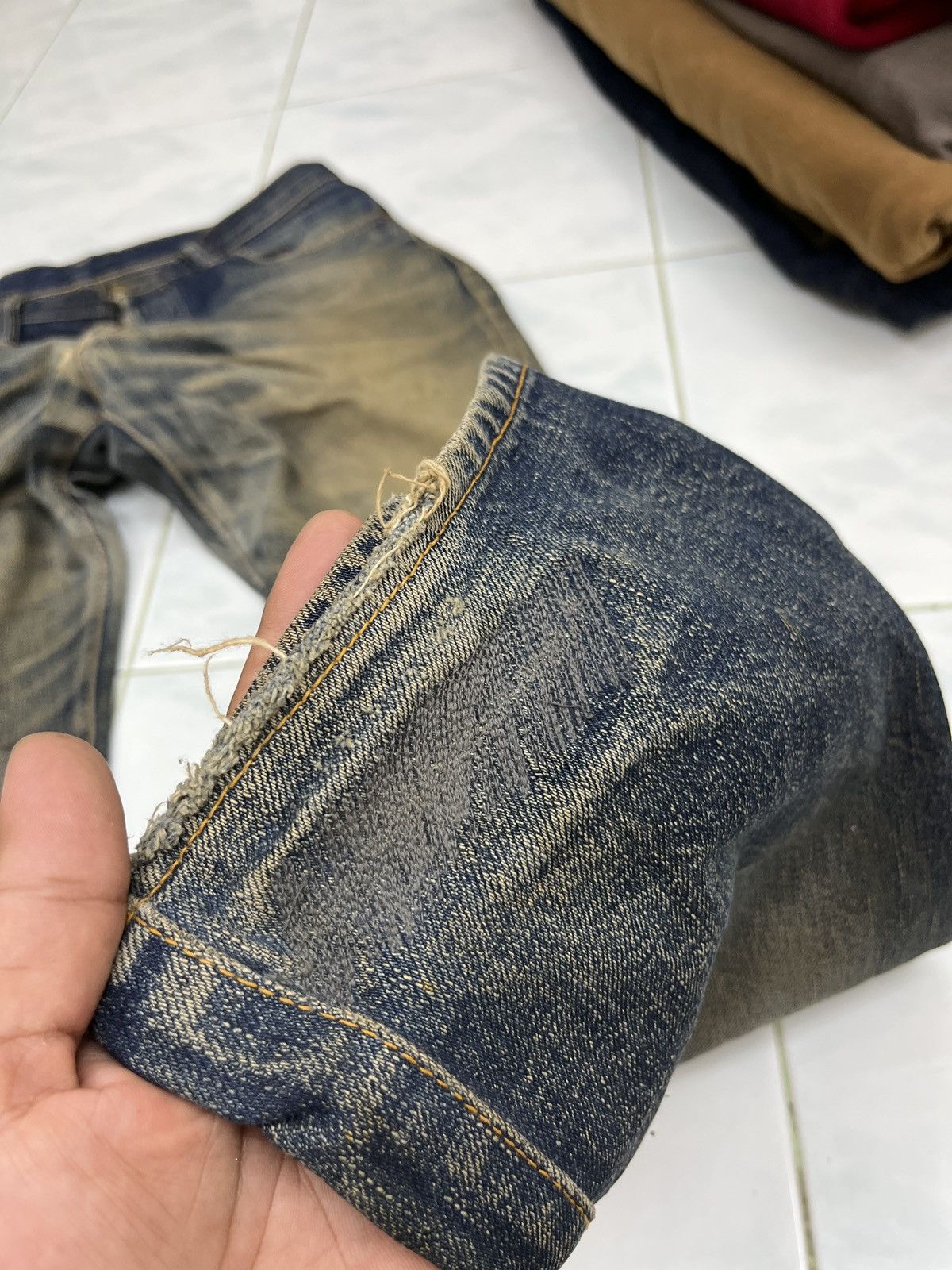 Vintage 🔥🔥🔥ARCHIVE VTG JELADO JAPAN FADED ART SELVEDGE DENIM Size US 31 - 17 Thumbnail