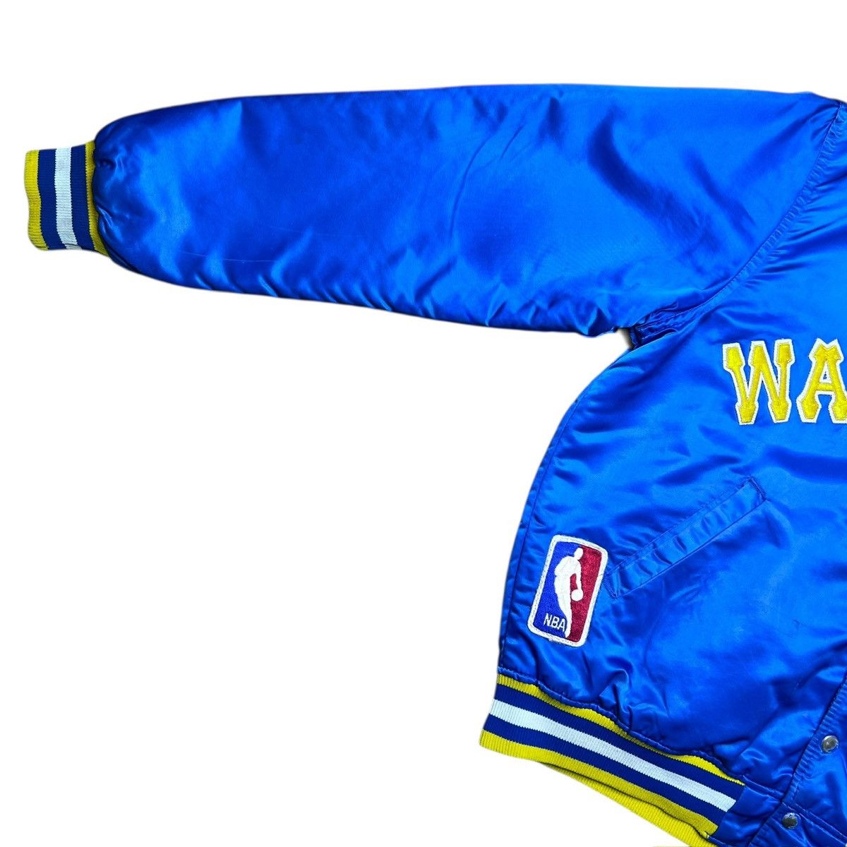 Starter 1980s NBA Golden State Warriors Starter Satin Bomber Jacket Size US L / EU 52-54 / 3 - 8 Thumbnail