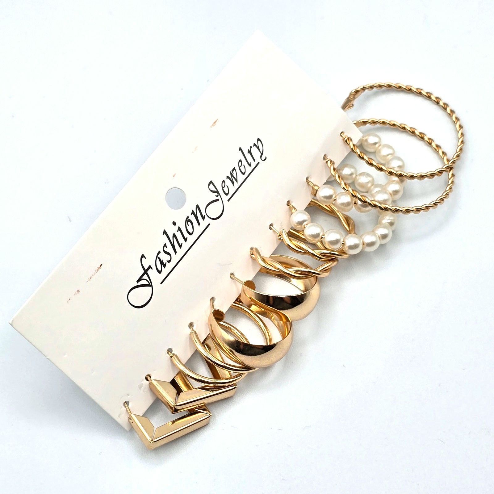 Other Gold Hoop Earring Set of 6 Fashion Jewelry NWT #E201 Size ONE SIZE - 2 Thumbnail