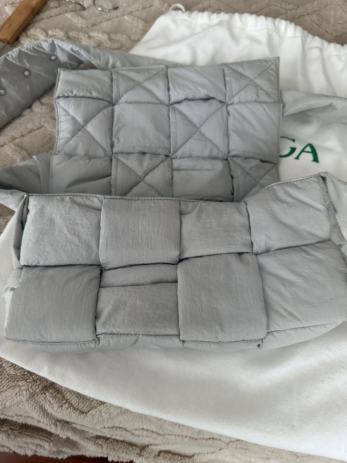 Bottega Veneta Padded Tech Cassette Gray Grey Size ONE SIZE - 9 Thumbnail