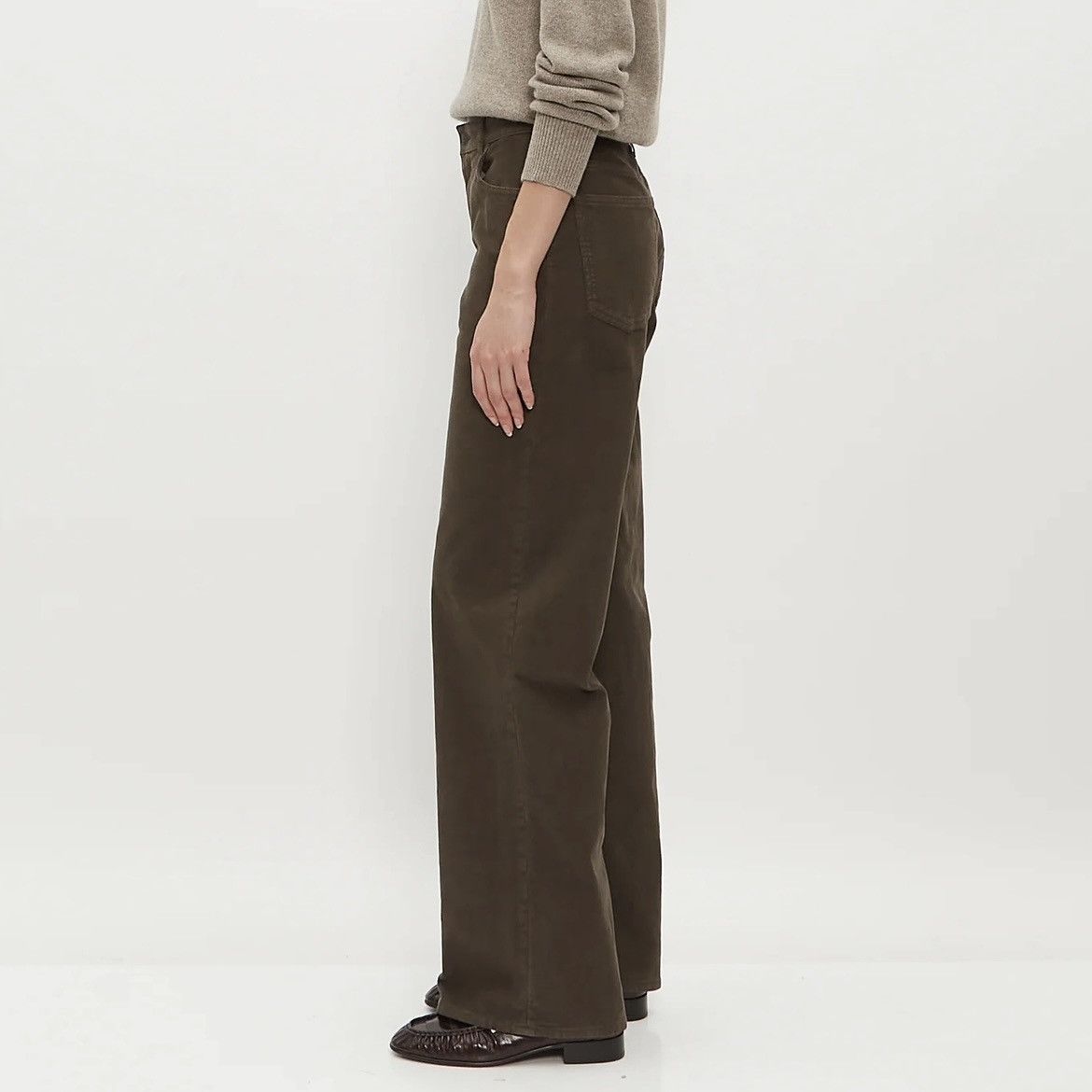 The Row The Row Eglitta Corduroy Pants in Taupe Size US 31 - 8 Thumbnail