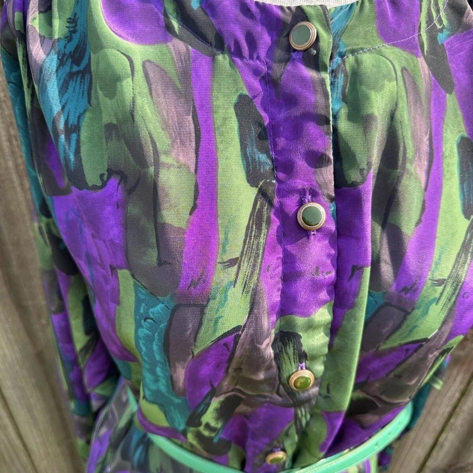 Other vintage 80s retro dress #retrofashion dress Size L / US 10 / IT 46 - 4 Thumbnail