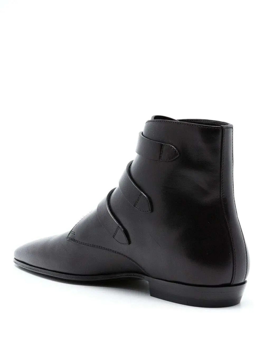 Saint Laurent Paris o1s1wg110724 Stan Boots in Smooth Leather in Black Size US 9.5 / EU 42-43 - 3 Thumbnail