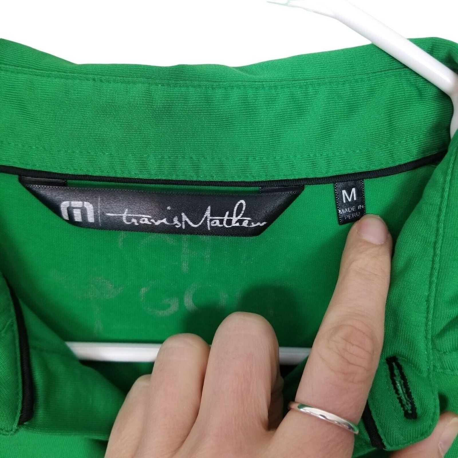 TravisMathew Travis Mathew Men Golf Polo Shirt Chive Kelly Green M Active Size US M / EU 48-50 / 2 - 5 Thumbnail