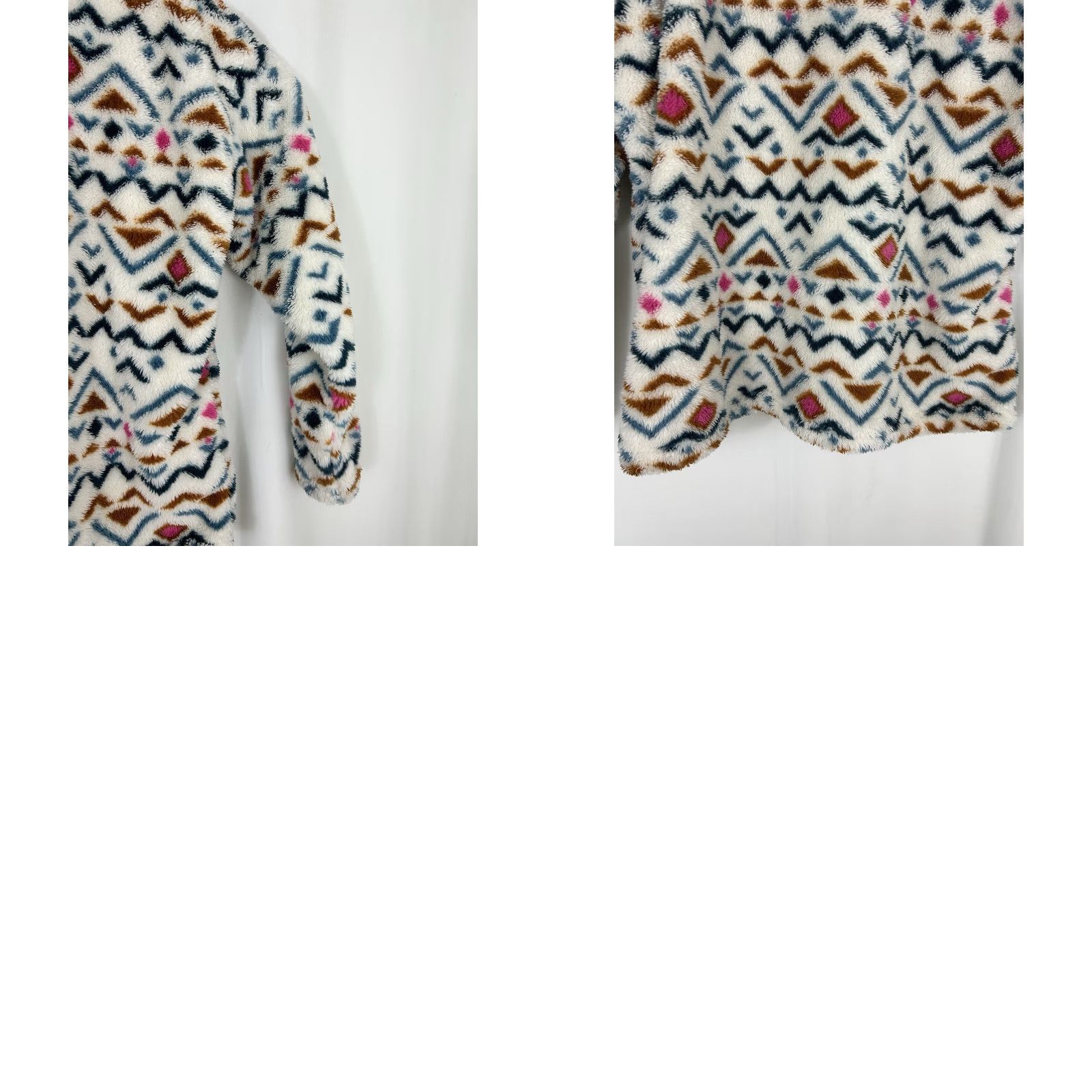 Eddie Bauer VINTAGE Eddie Bauer Quest Plush Teddy Pullover Womens 2XL White Aztec Geometric 1/4 Zip Pullover Hipster" Size XXL / US 16-18 / IT 52-54 - 10 Thumbnail