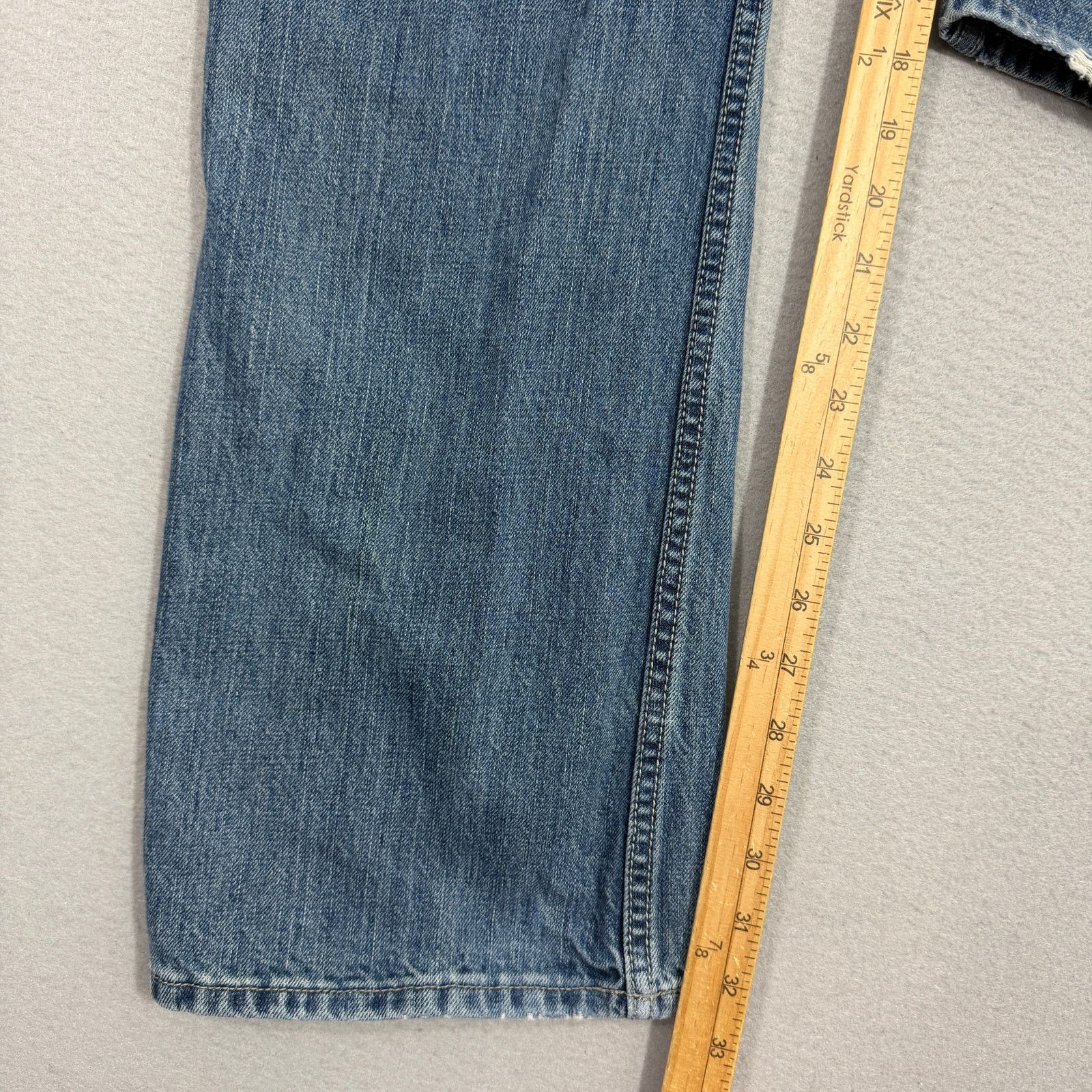 Vintage Vintage Arizona Bootcut Jeans Men's 36x32 Blue Distressed Size US 36 / EU 52 - 9 Thumbnail