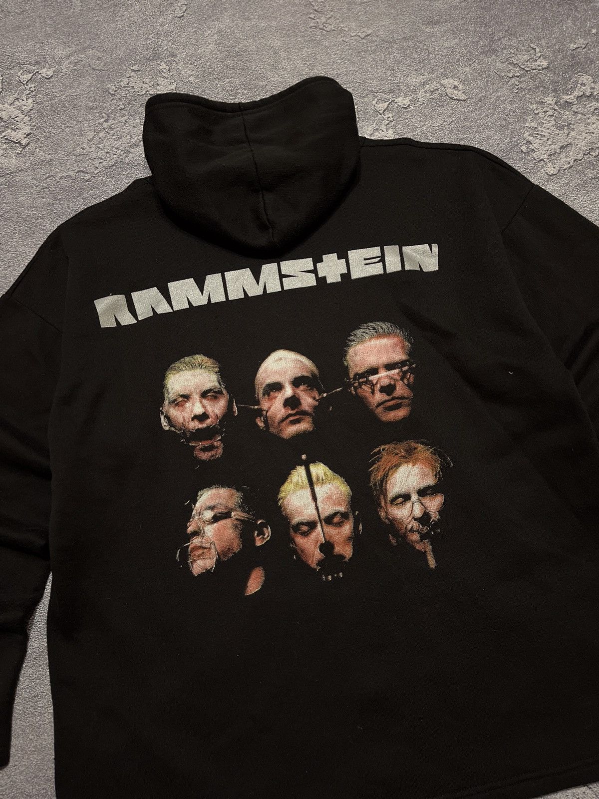 Band Tees Vintage 90s Rammstein ‘Sehnsucht Faces’ Euro Bootleg Hoodie Size US XL / EU 56 / 4 - 2 Thumbnail