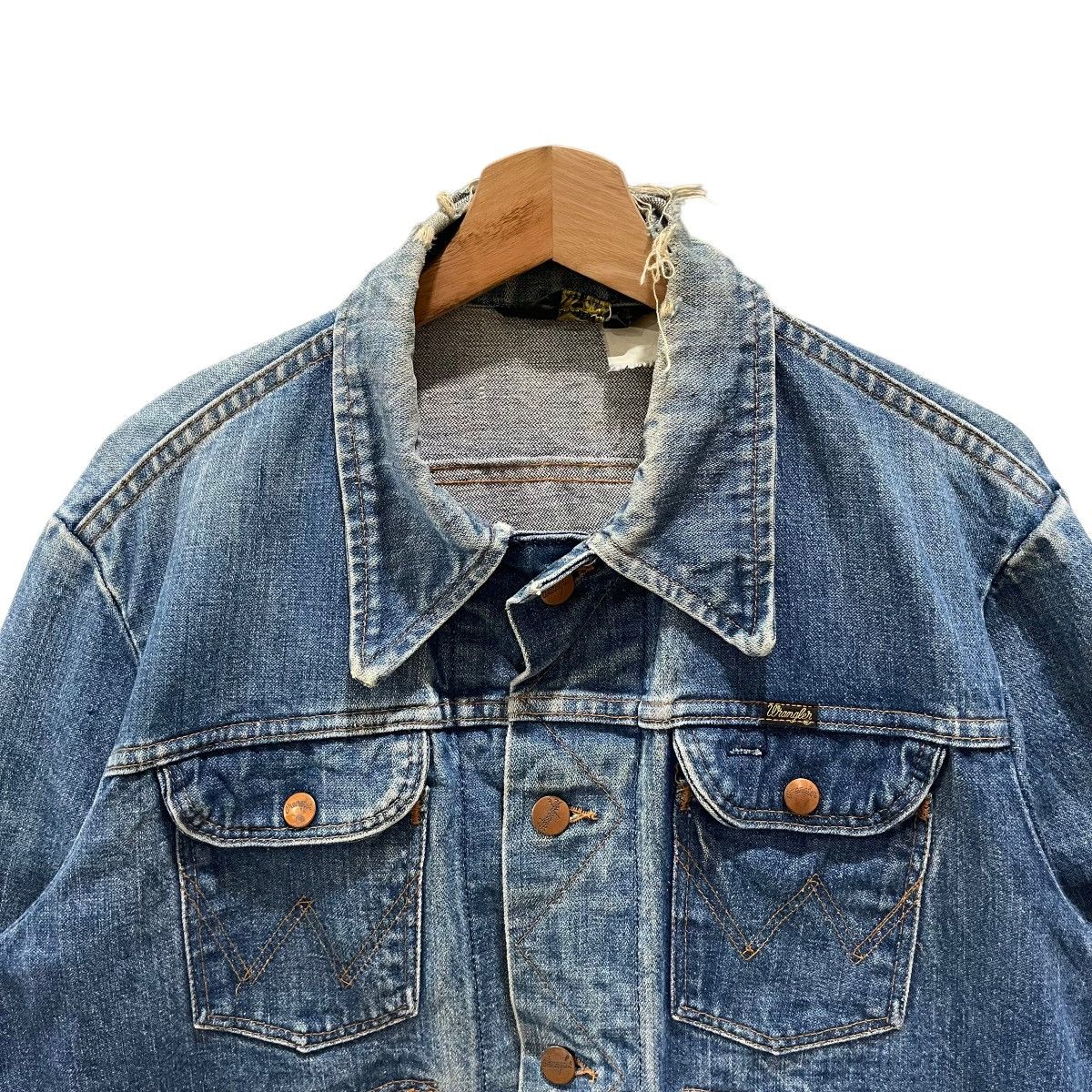 Wrangler Vintage 80s Wrangler Denim Made in Usa Trucker Jacket Size US M / EU 48-50 / 2 - 3 Thumbnail