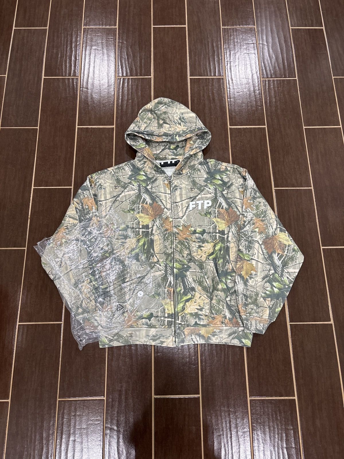 Fuck The Population FTP Tree Camo Zip Up Hoodie Fuck The