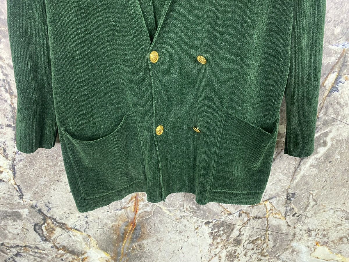 Vintage Polo Ralph Lauren Chenille Double Breasted Crest Blazer Size L / US 10 / IT 46 - 3 Thumbnail