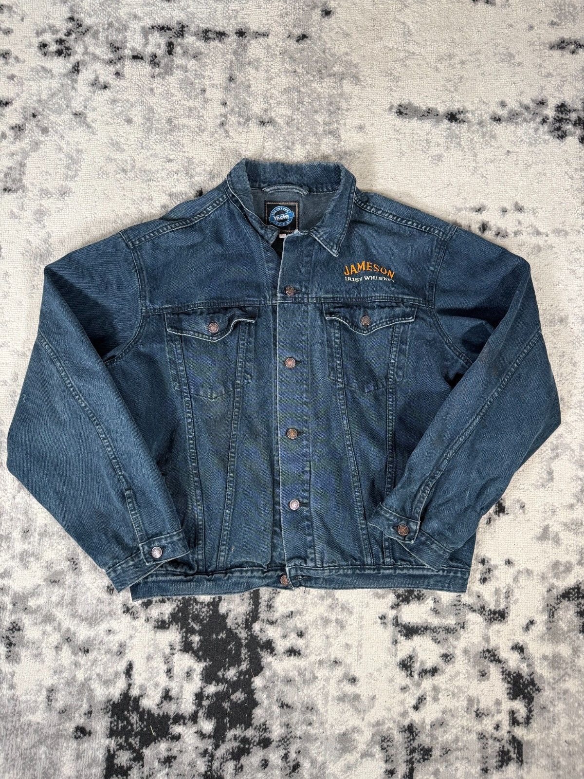 Vintage Vintage Jameson Whisky Back Embroidery Denim Jacket Size US L / EU 52-54 / 3 - 3 Thumbnail