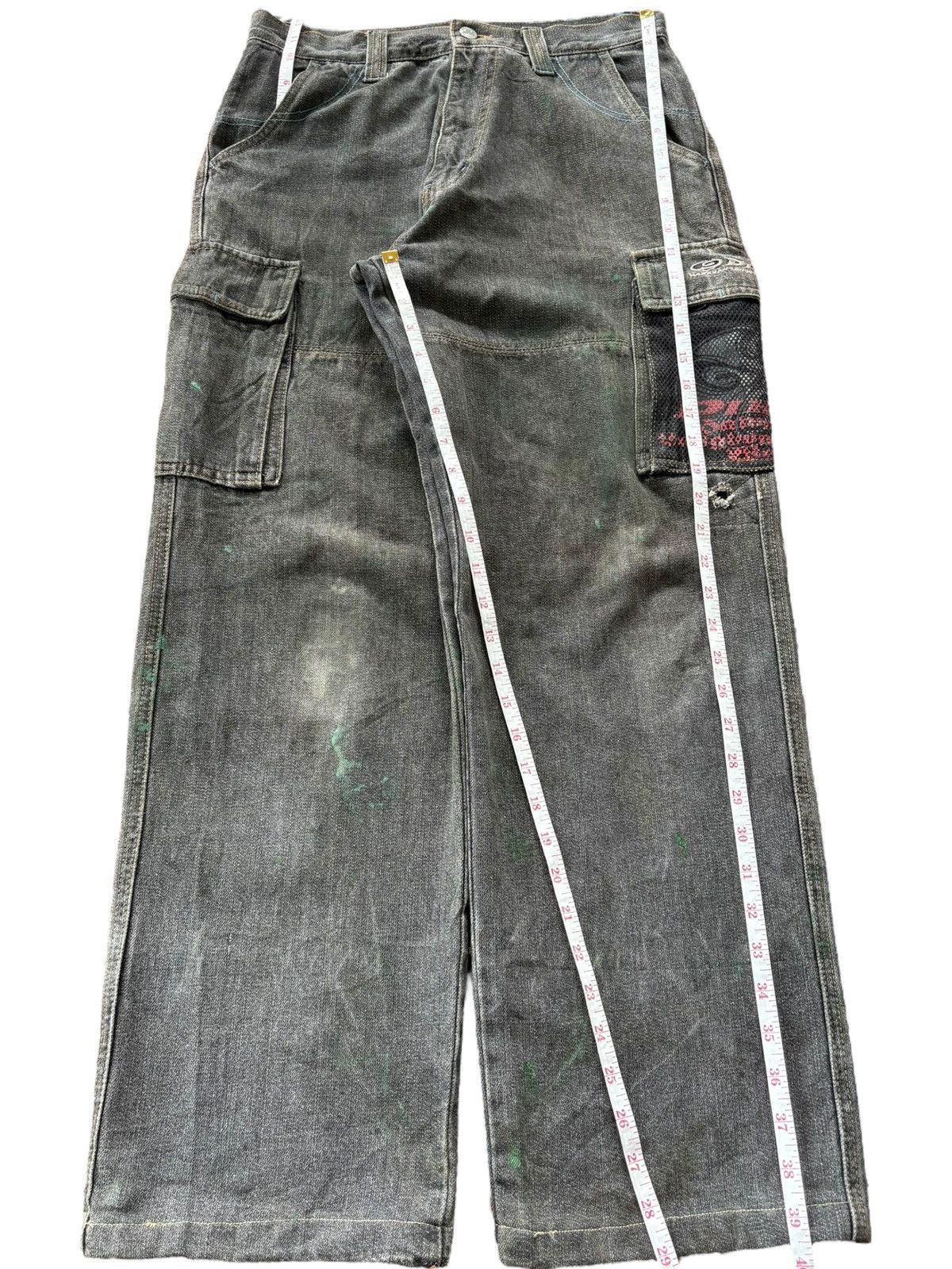 FUCT Vintage Japanese Brand Painted Cargo Baggy Jeans Size US 30 / EU 46 - 7 Thumbnail