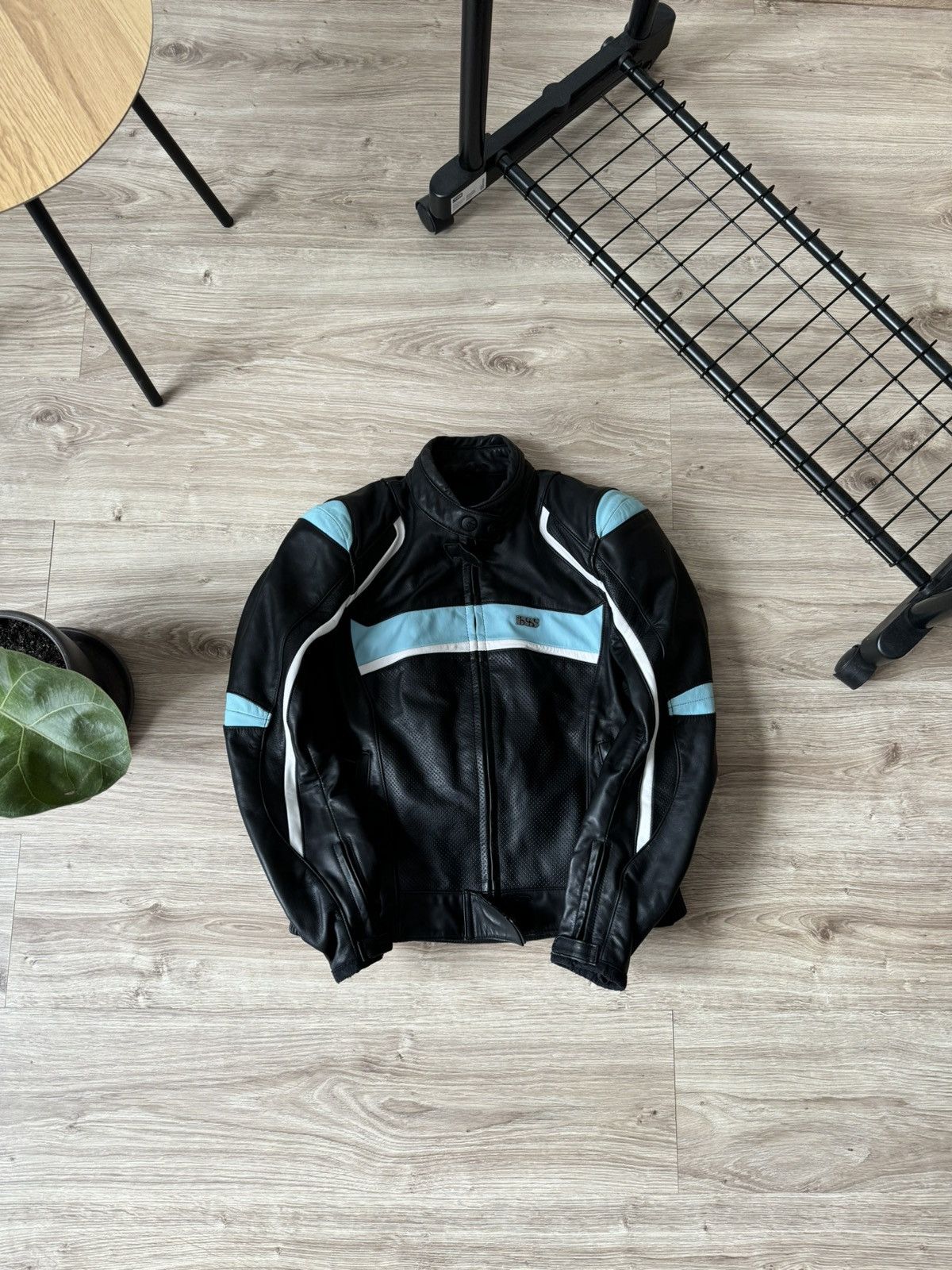 Other Vintage Y2K IXS Moto Racing Leather Jacket Size M / US 6-8 / IT 42-44 - 3 Thumbnail