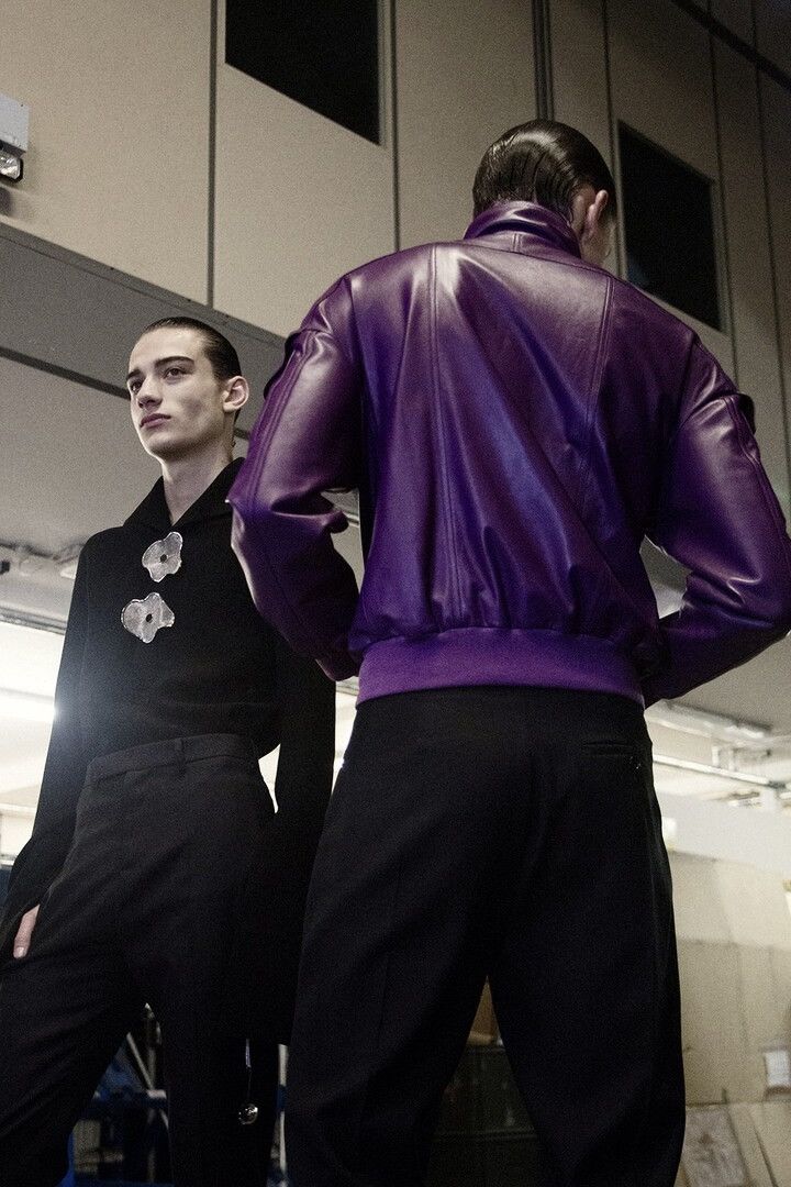 JW Anderson JW Anderson Funnel Neck Black Wool Bomber Size US L / EU 52-54 / 3 - 2 Thumbnail