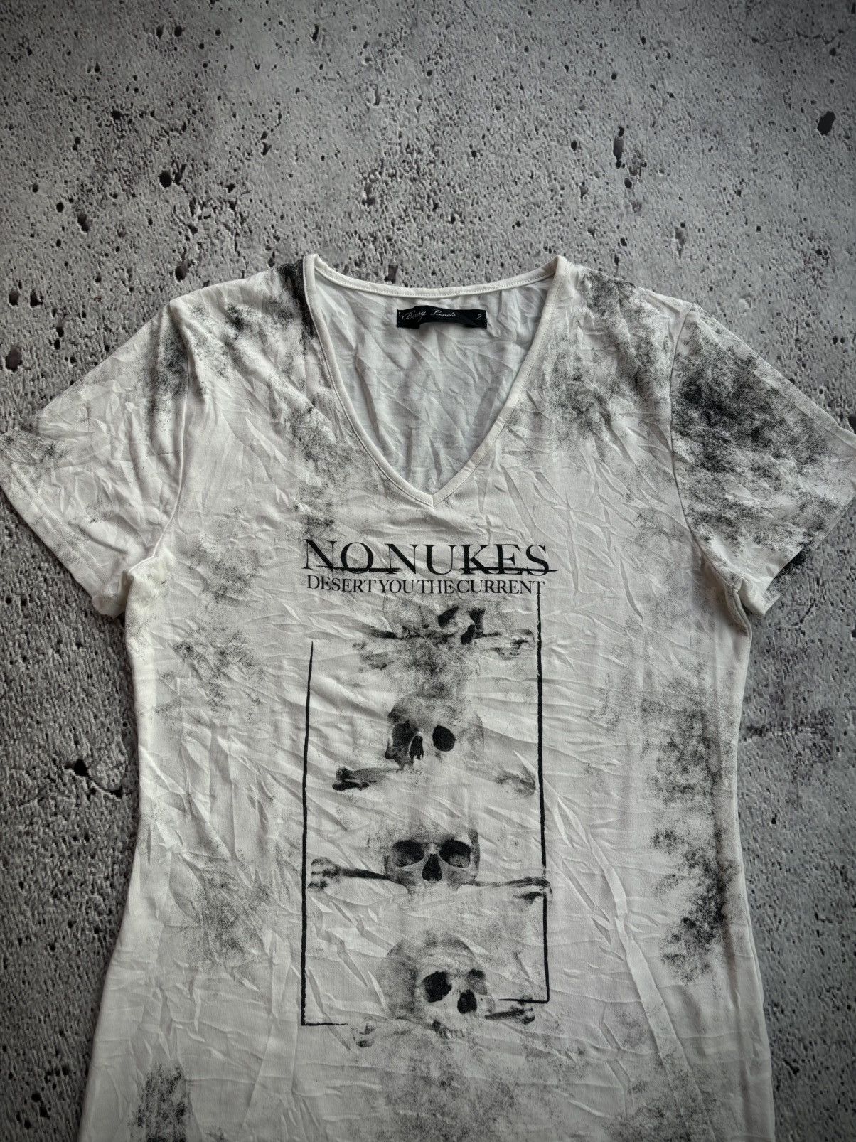 Hysteric Glamour Y2k Bling Leads No nukes Skull Tshirt Size US M / EU 48-50 / 2 - 4 Thumbnail