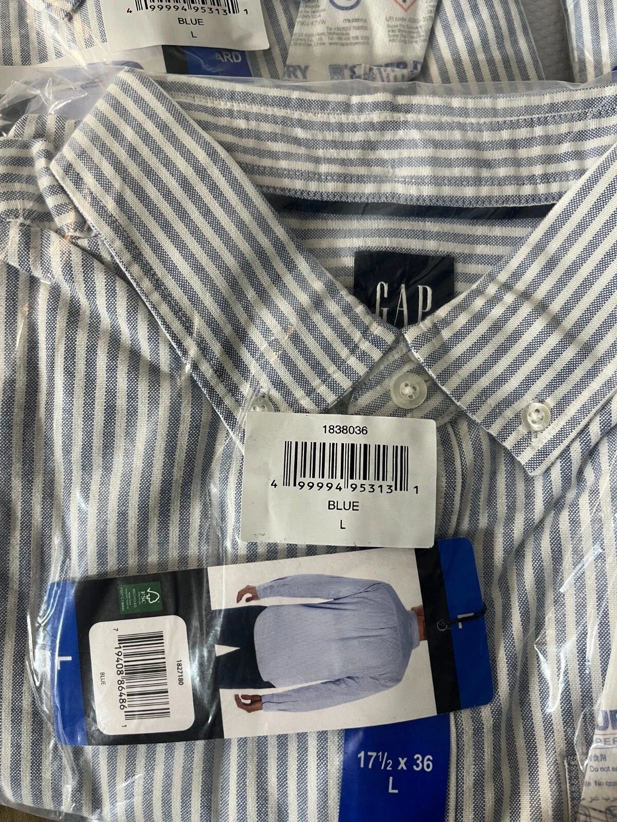 Gap Classic Oxford Long Sleeve Button Up Shirt Size US XL / EU 56 / 4 - 2 Thumbnail